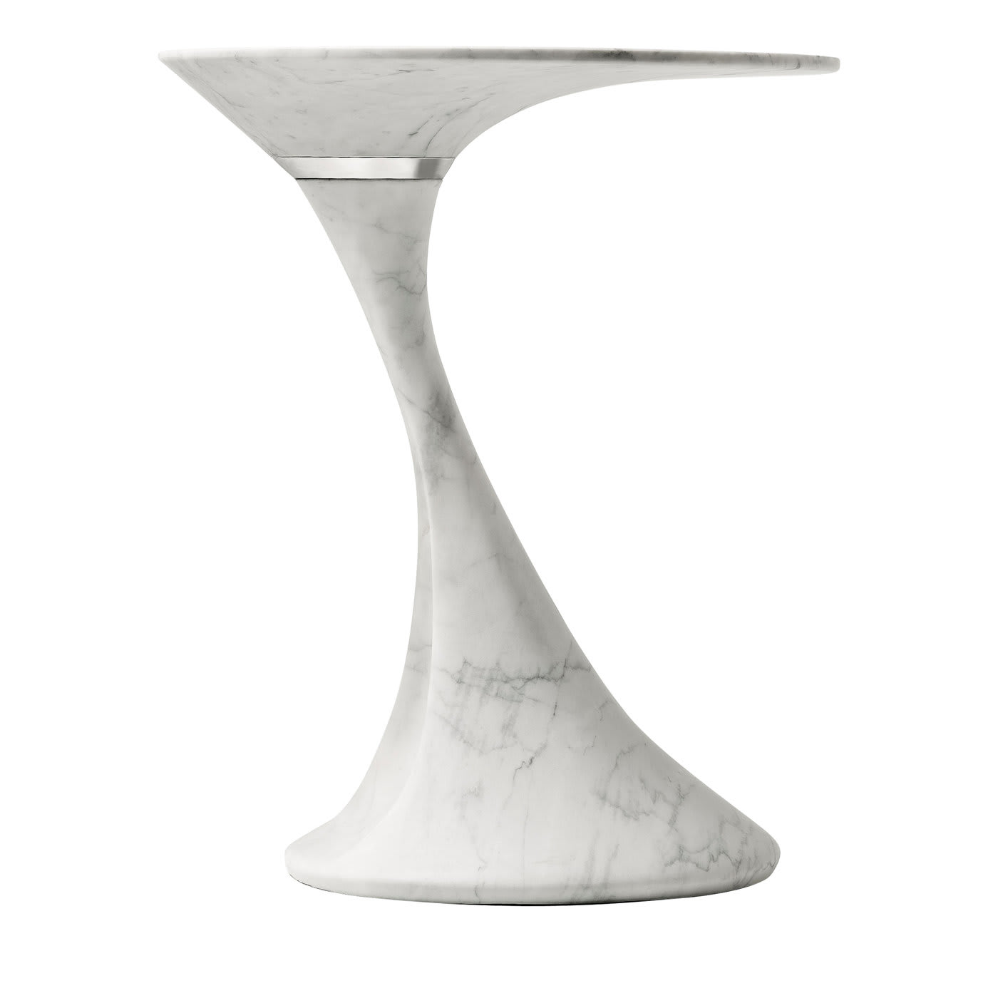 Swan Tall Round Side Table by Giuseppe Chigiotti - MGM Marmi e Graniti