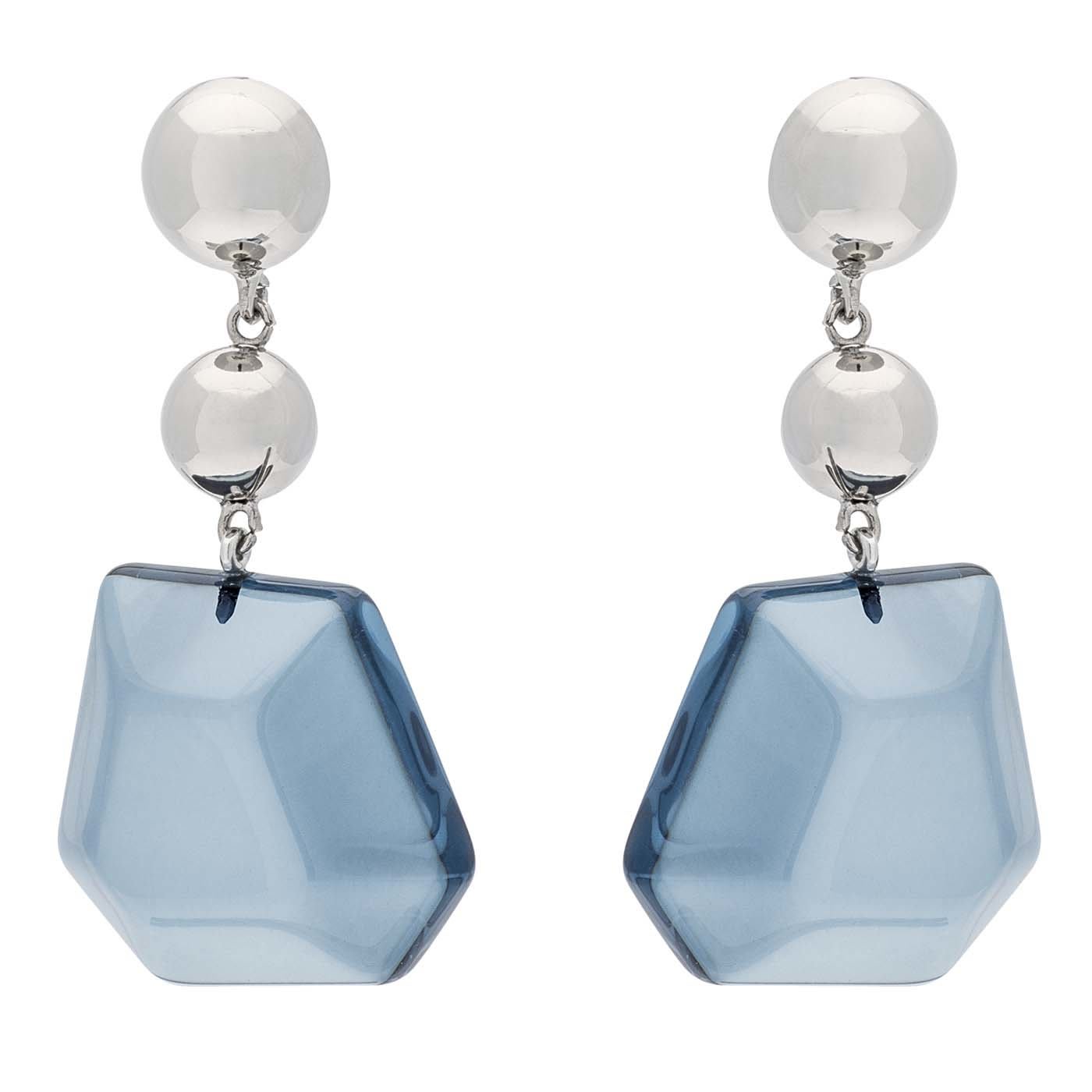 Long Coralia Light Blue Earrings - Sharra Pagano