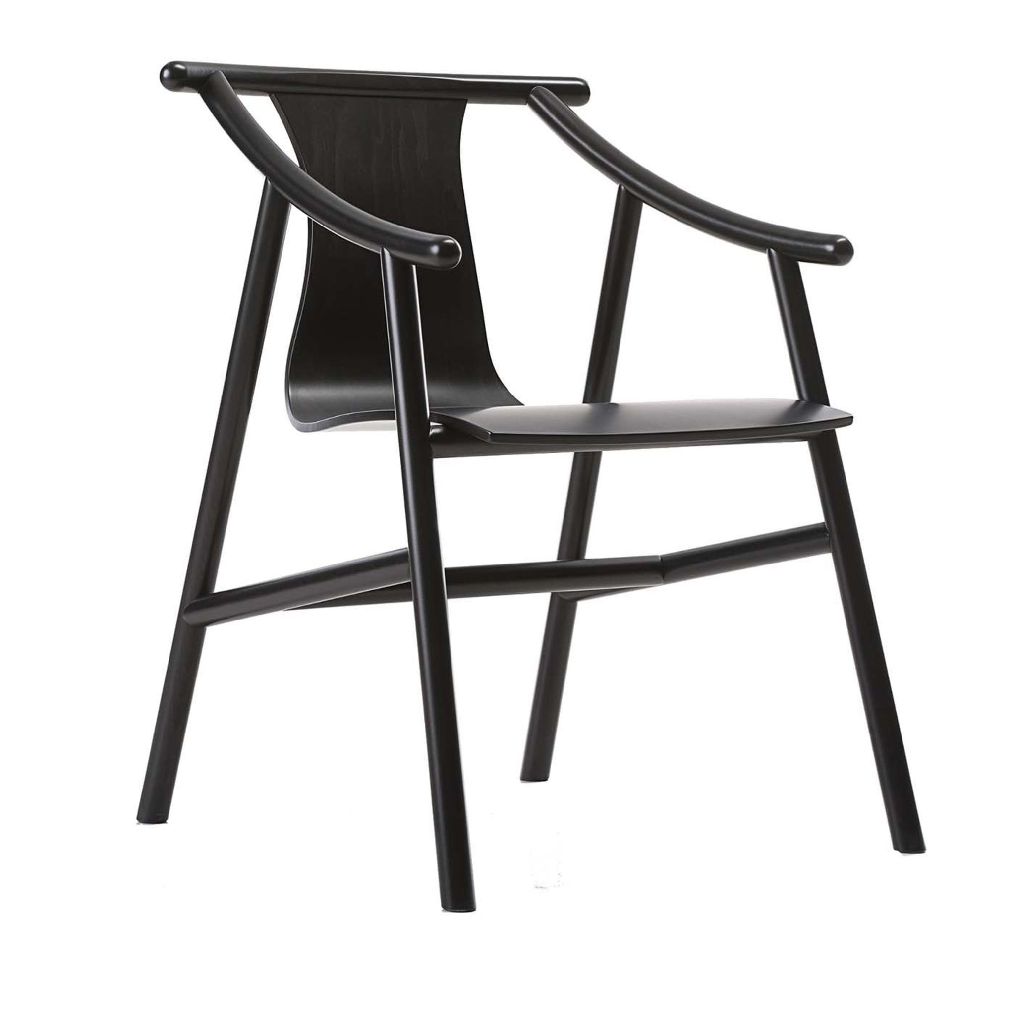 Magistretti 03 01 Black Chair by Vico Magistretti - Vue principale