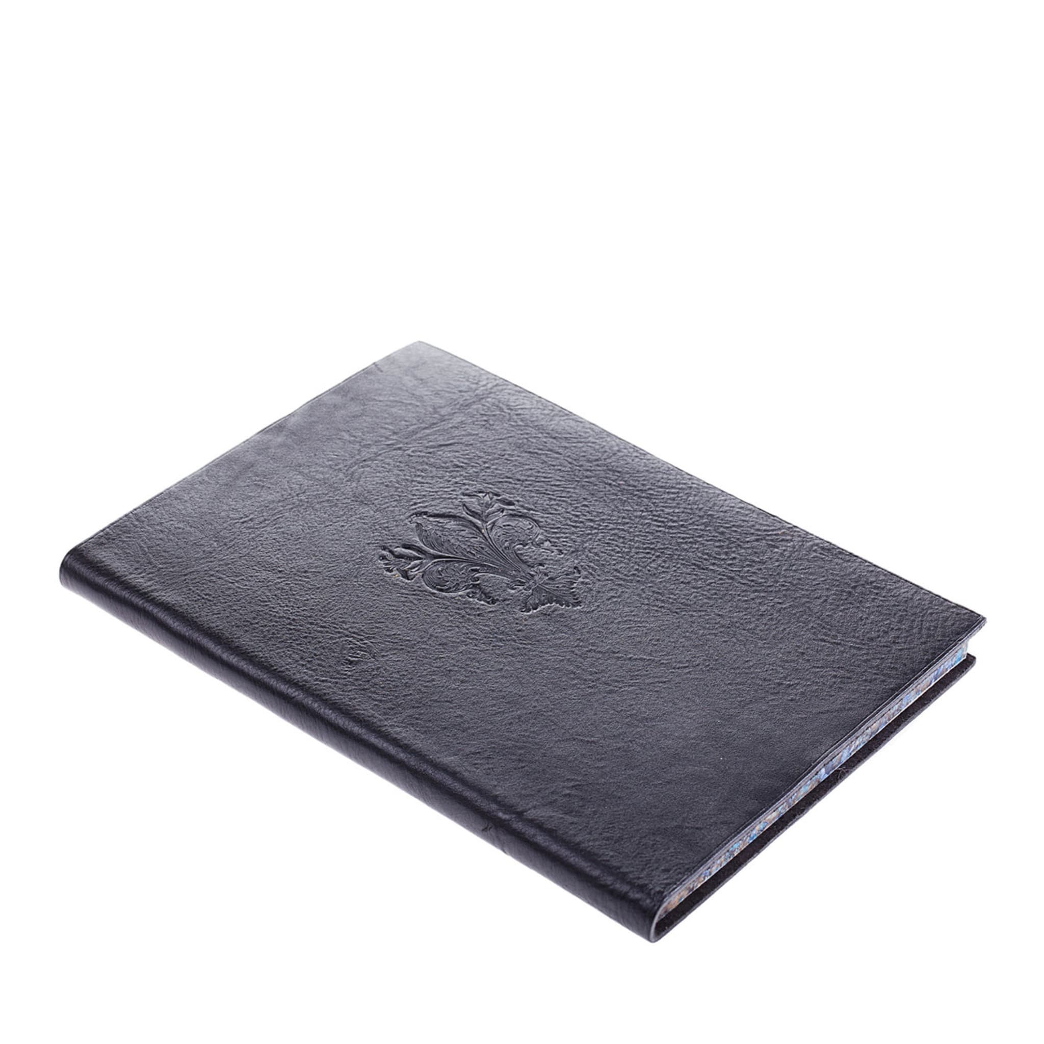 Lily Black Leather Notebook - Main view