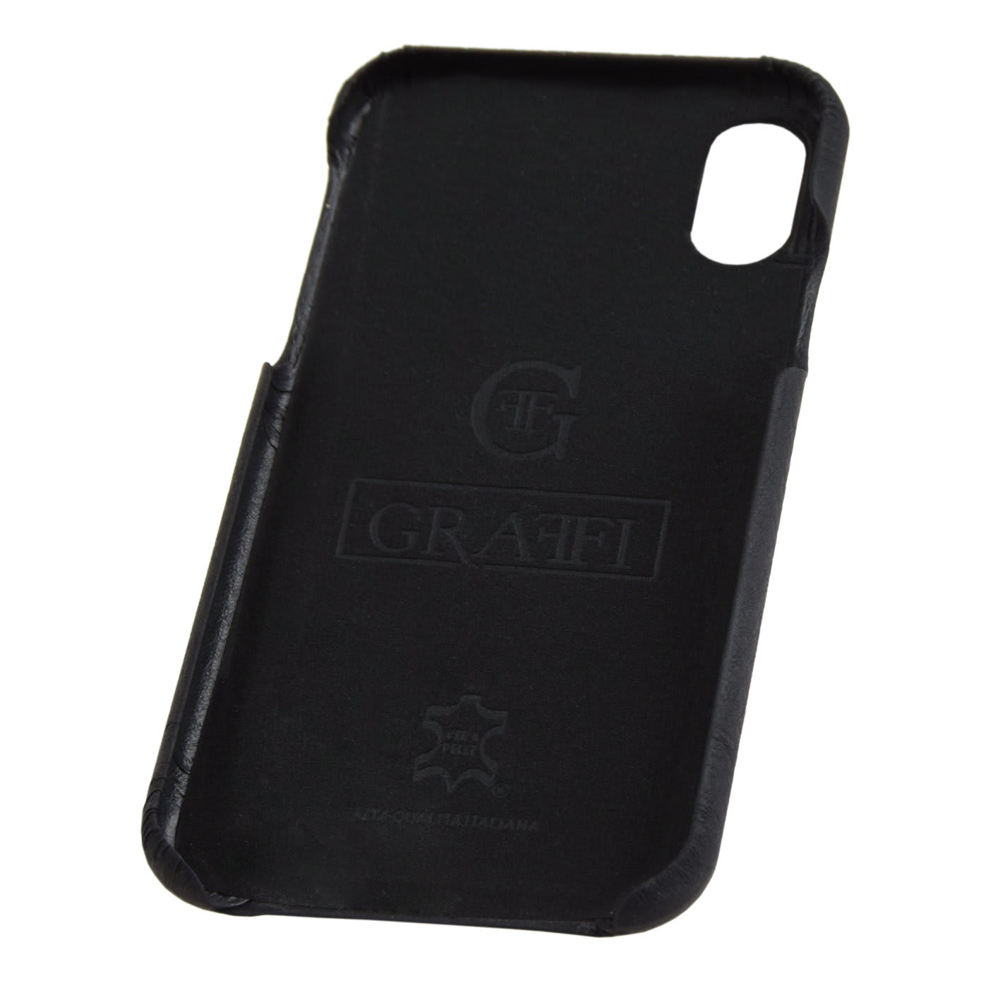 Vacchetta Black Leather Shell Cover - Carastyle