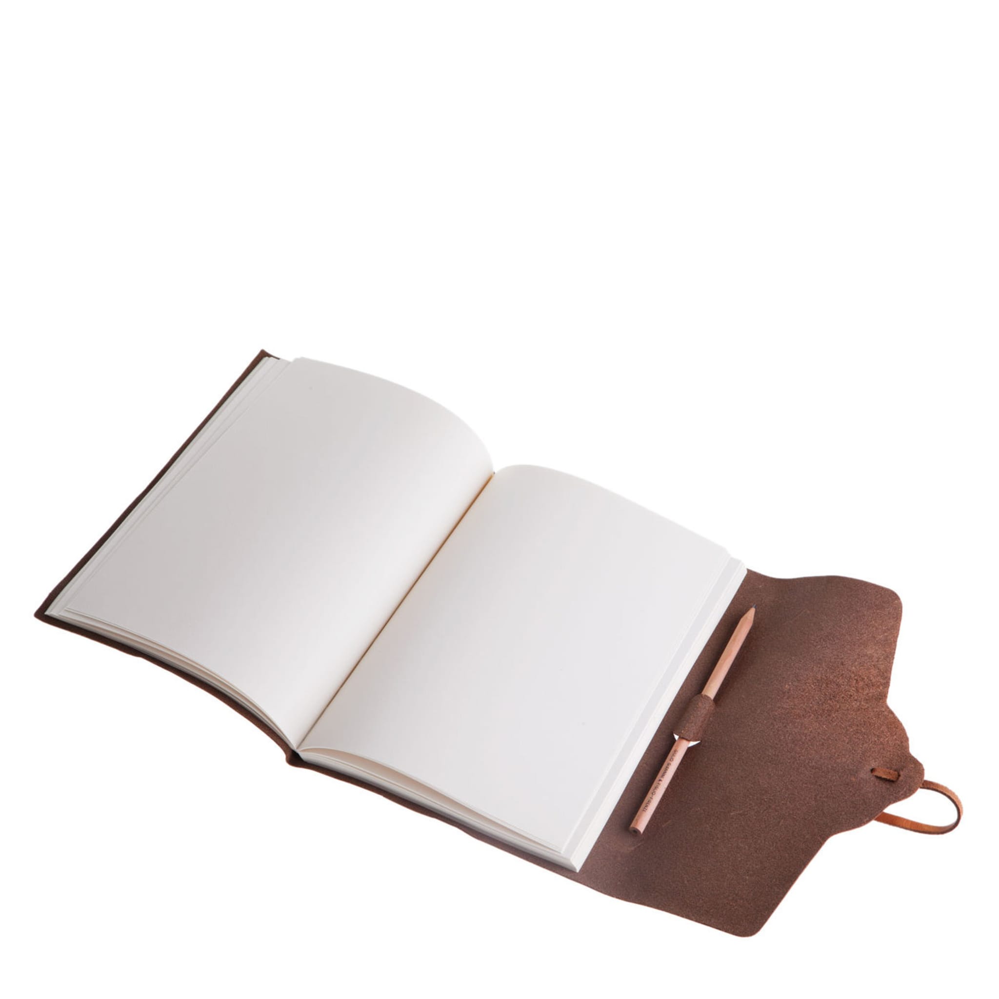 Lace Brown Leather Notebook - Alternative view 1
