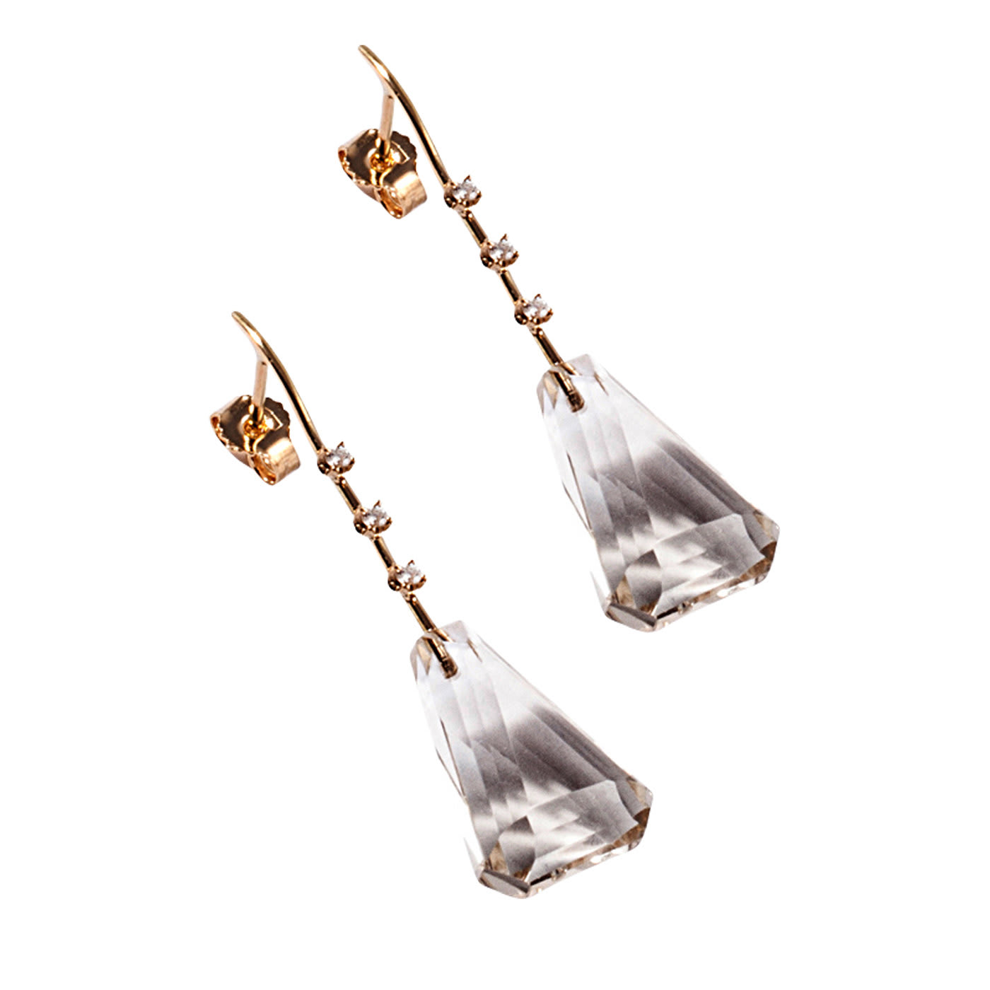 Amo Earrings with Gold and Citrine - Paola Grande