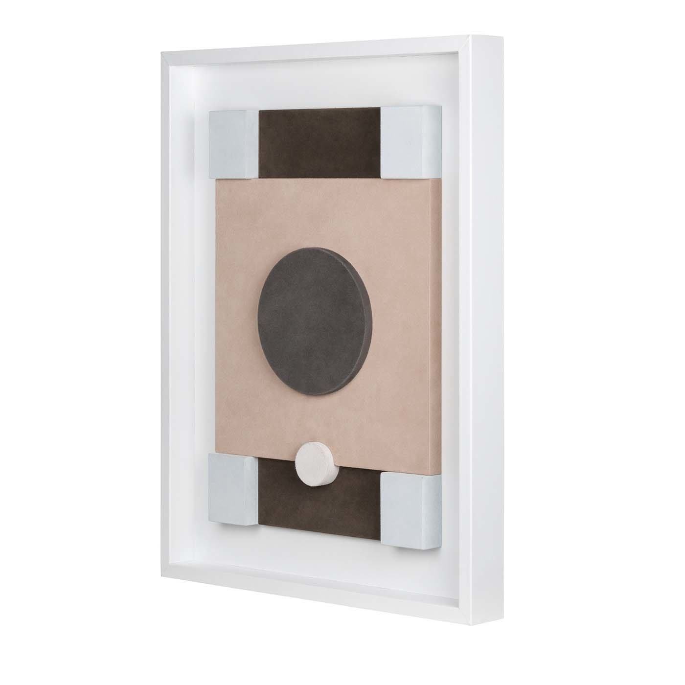 Tabou Decorative Wall Sculpture with White Frame #2 - Giobagnara