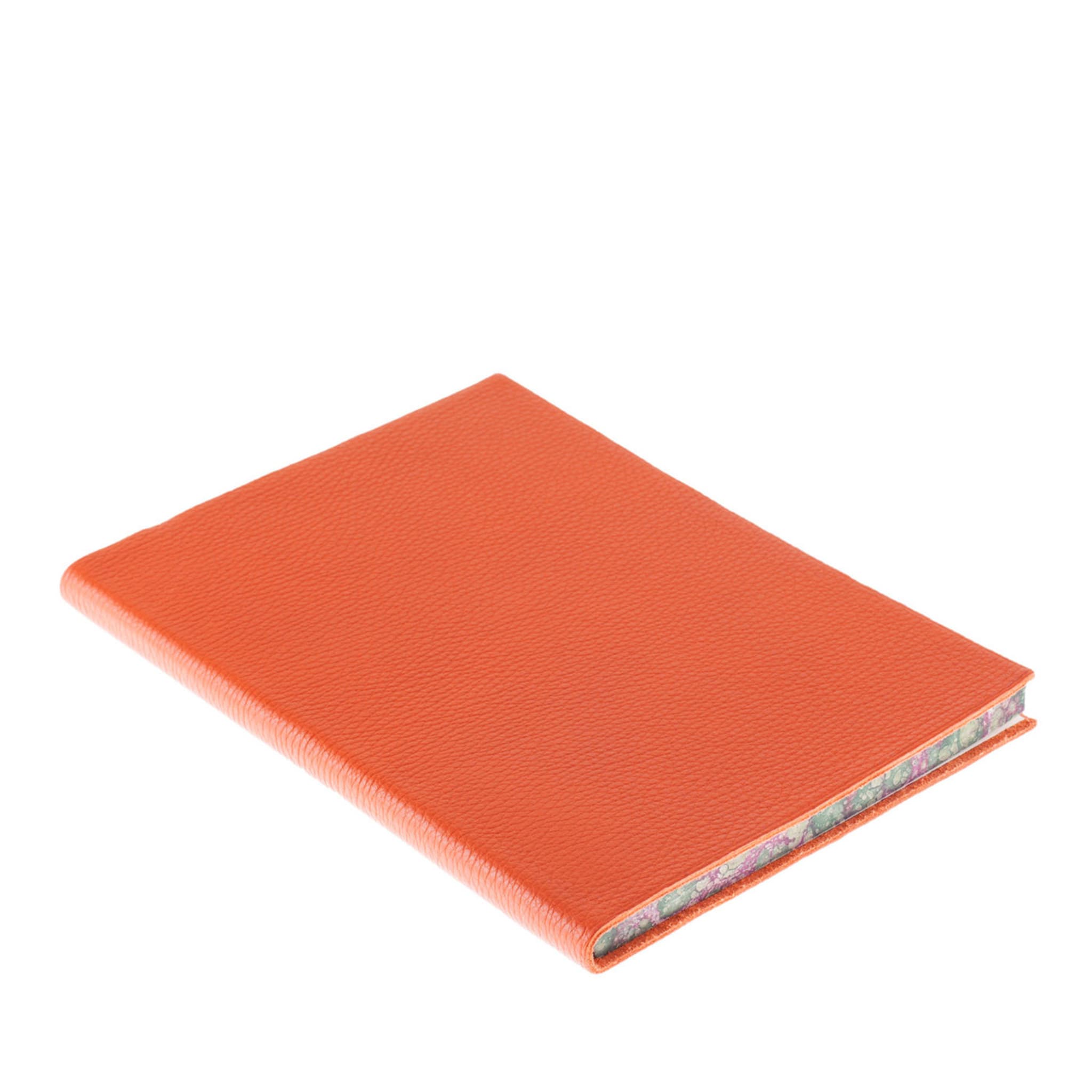 Orange Leather Notebook - Main view