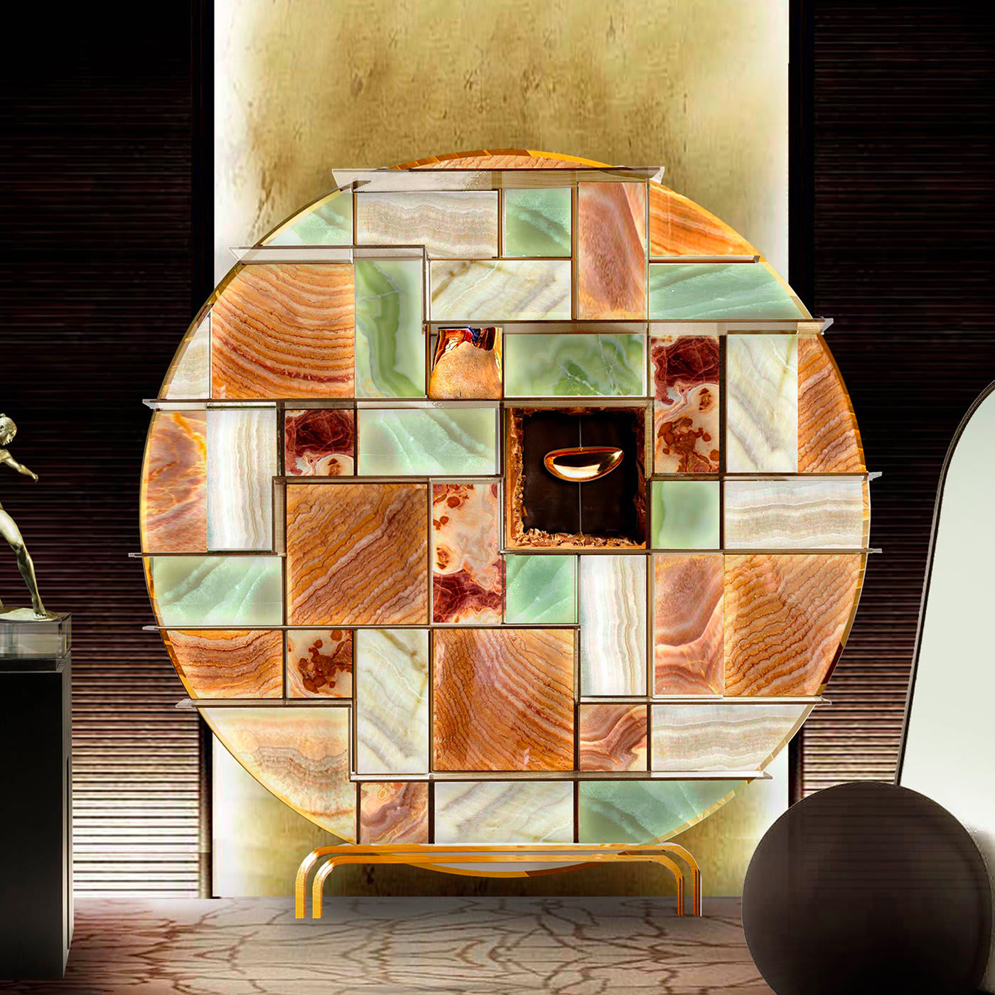 Mondrian Bookcase by Livio Ballabio - Arte Nel Design