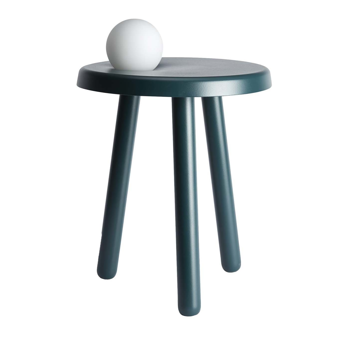 Alby Green Side Table with Light - Mason Editions
