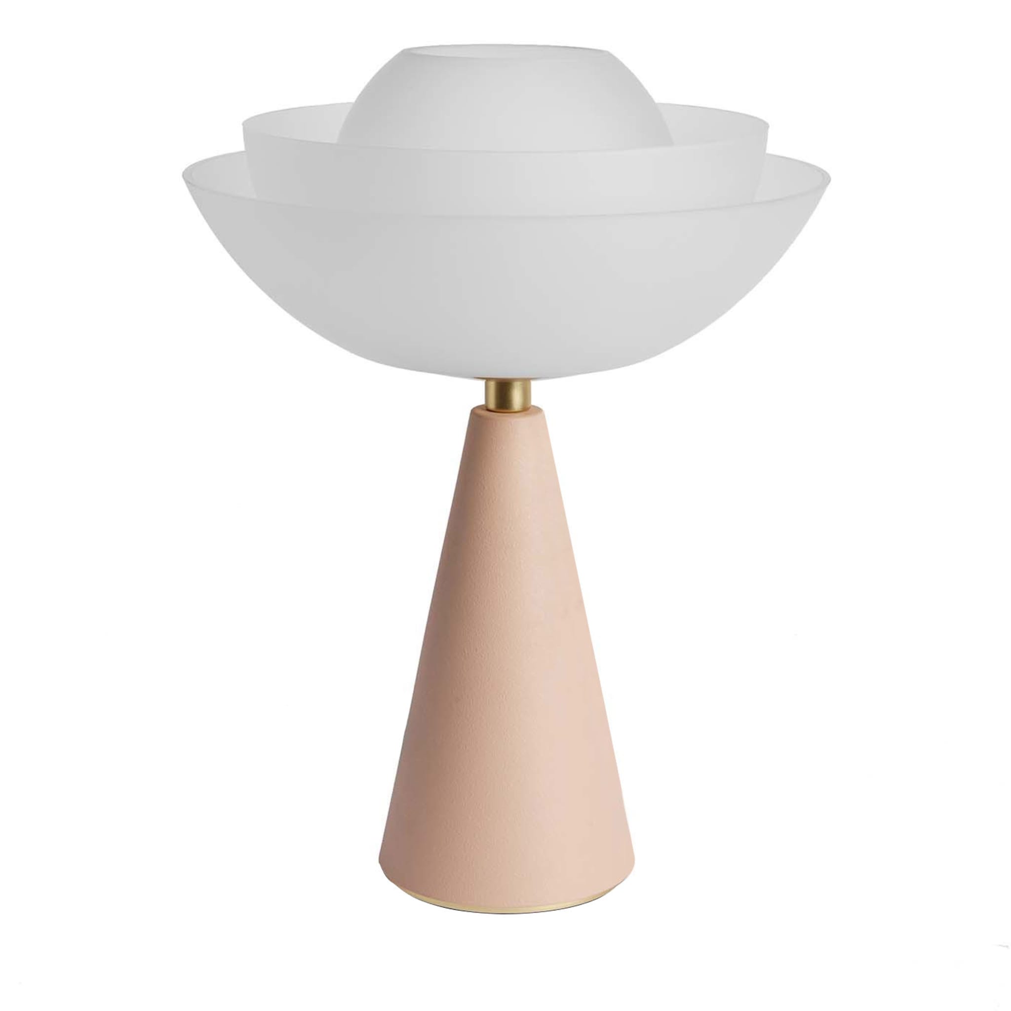 Lampada da tavolo Lotus in rosa - Vista principale
