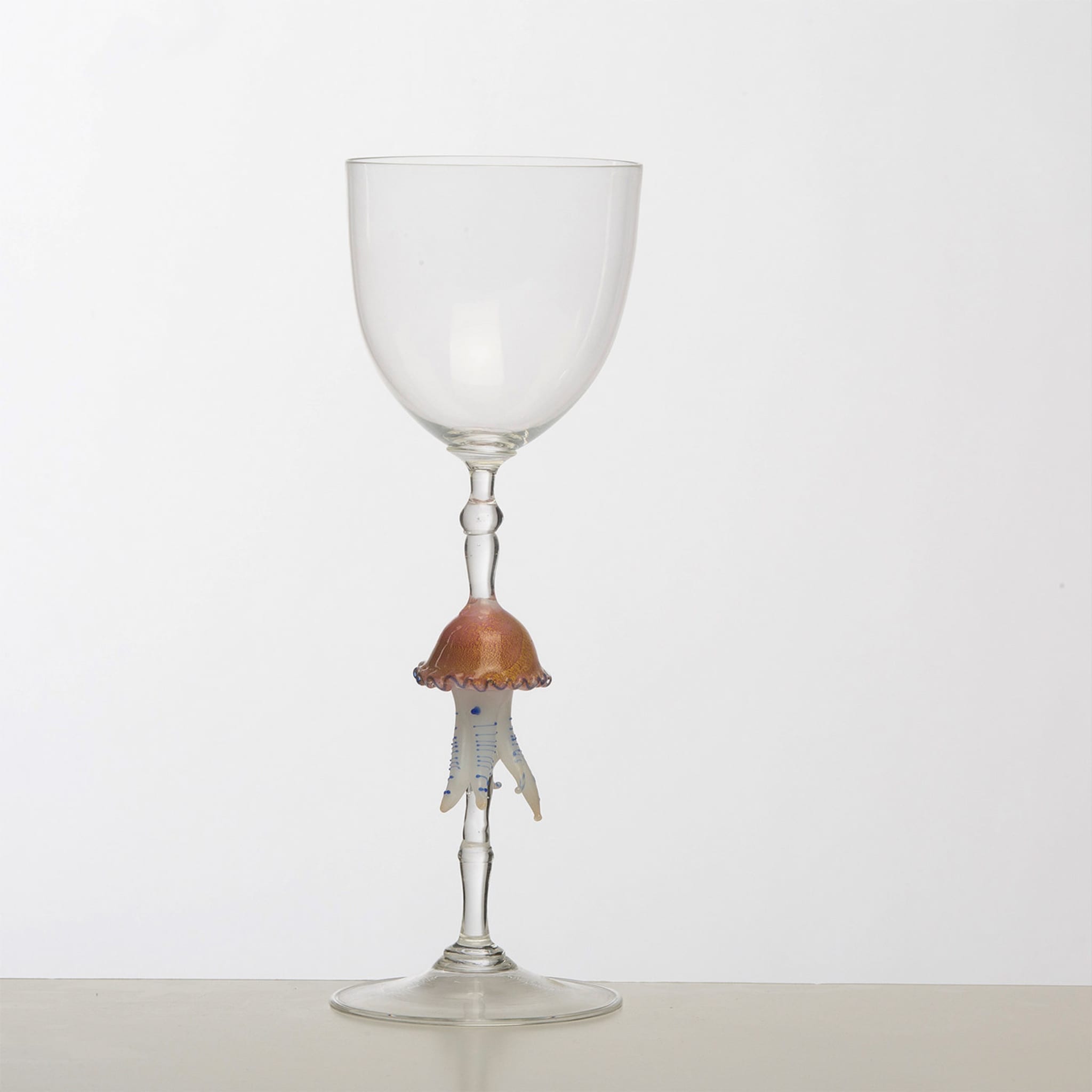 Jelly Fish Murano Wine Glass - Alternative view 1
