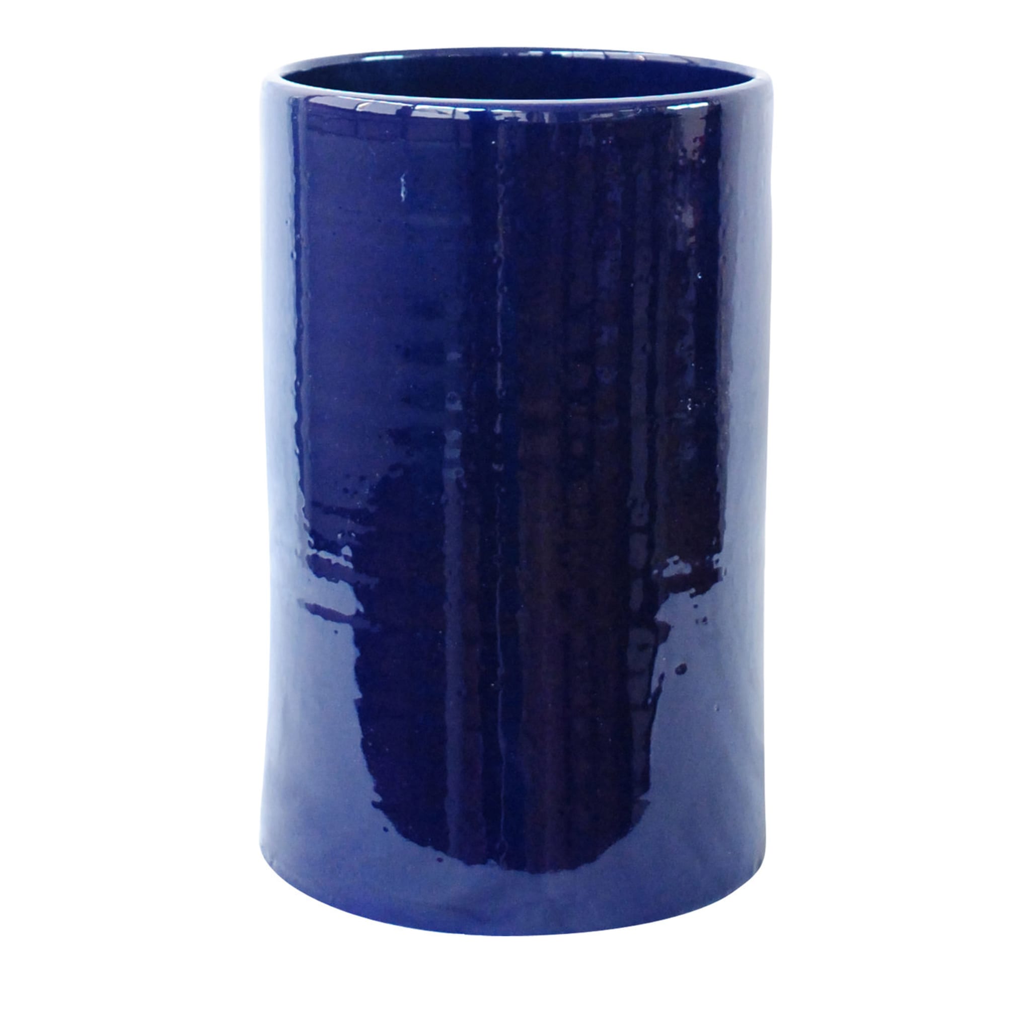 Petit vase bleu Terra - Vue principale