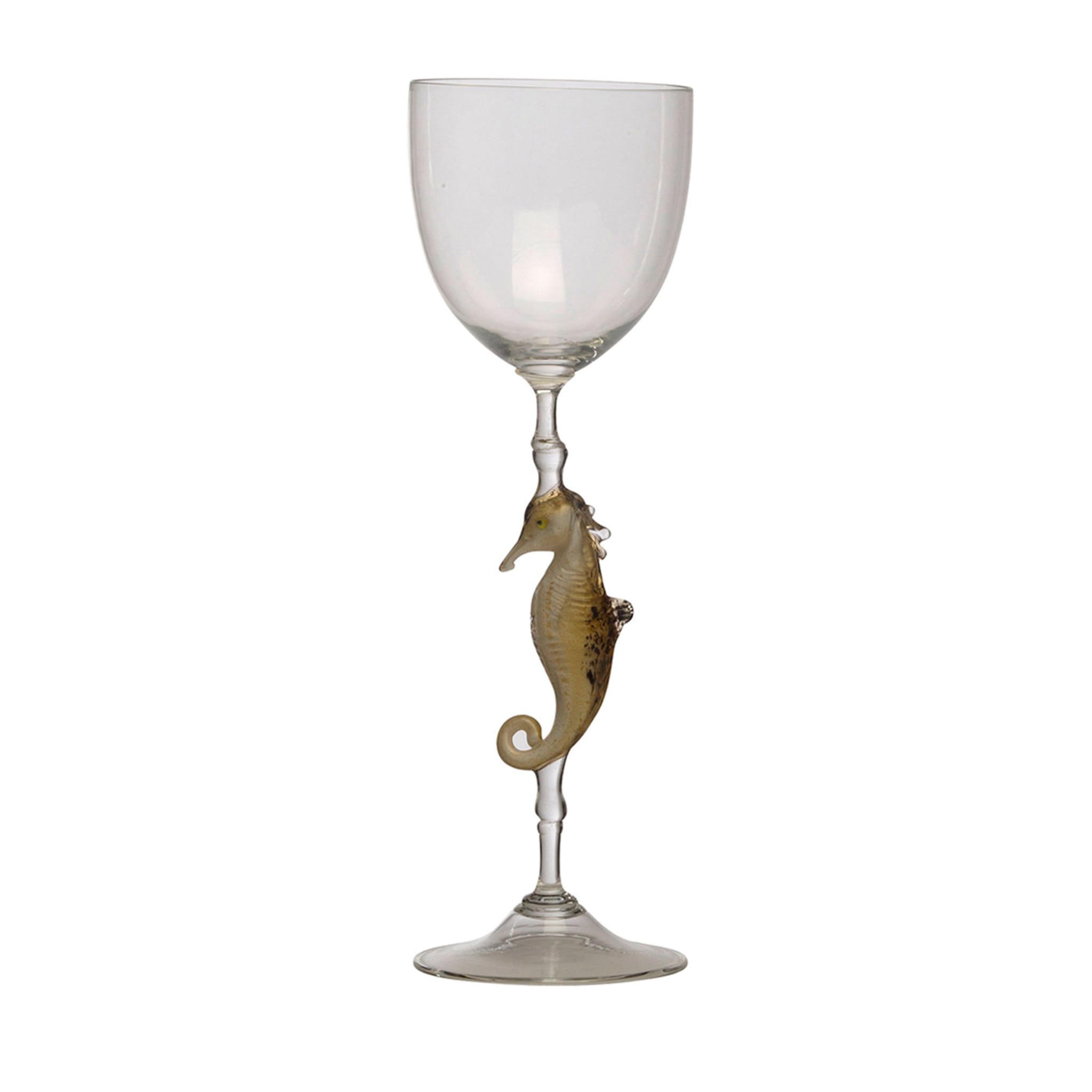 Seepferdchen Murano Weinglas - Hauptansicht
