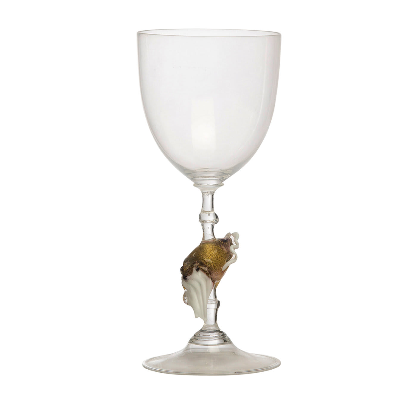 Cuttle Fish Murano Wine Glass - Frare Lavorazioni Artistiche Vetro