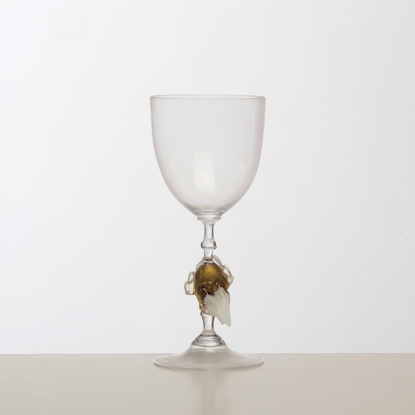 Cuttle Fish Murano Wine Glass - Frare Lavorazioni Artistiche Vetro