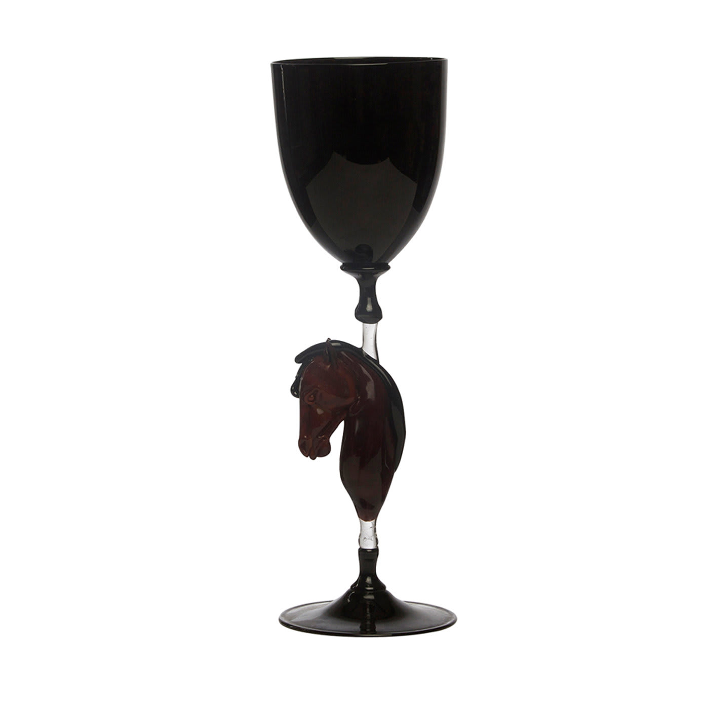 Horse Murano Wine Glass N°3 - Frare Lavorazioni Artistiche Vetro