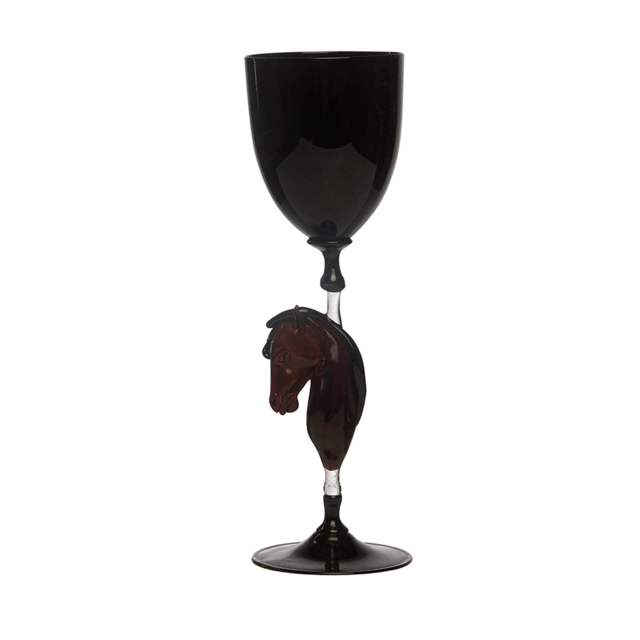 Pferd Murano Weinglas N°3 - Hauptansicht