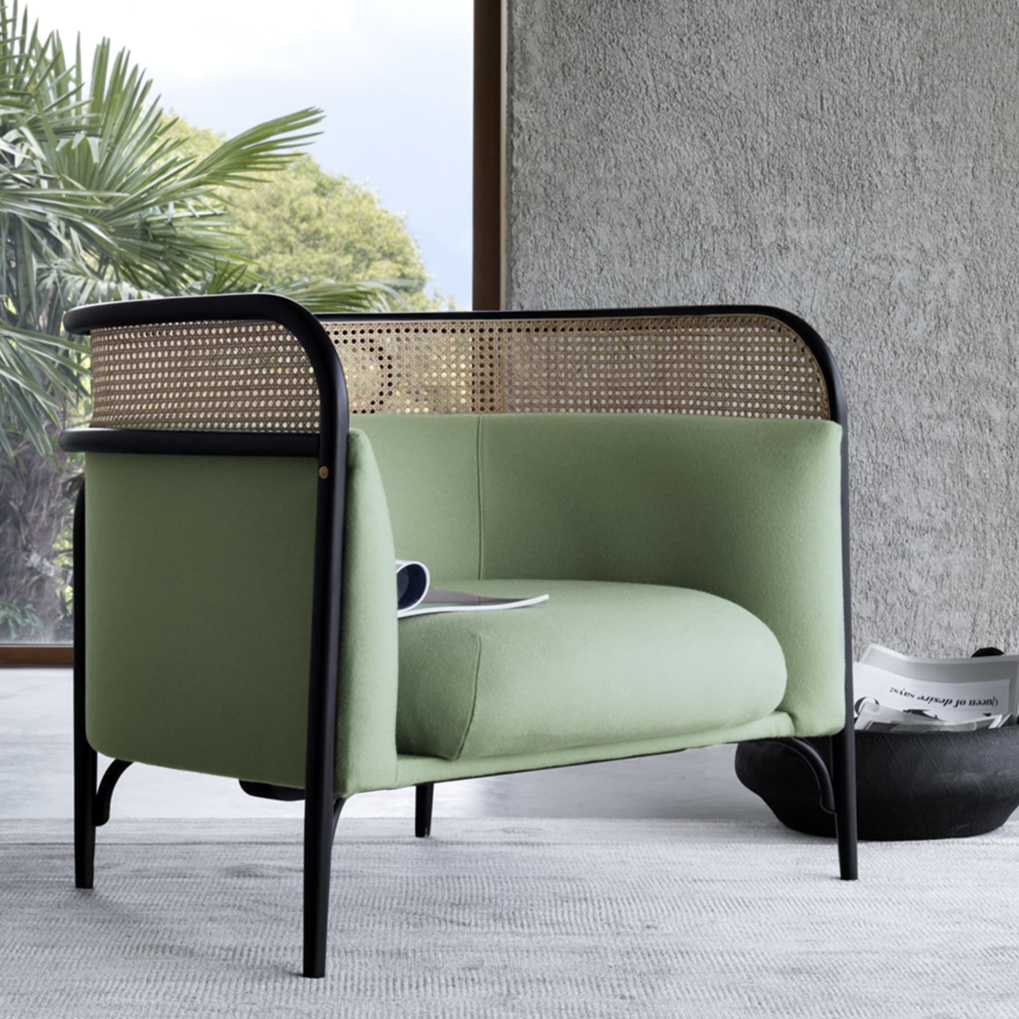 Targa Lounge Chair in Green by GamFratesi - Alternative view 1