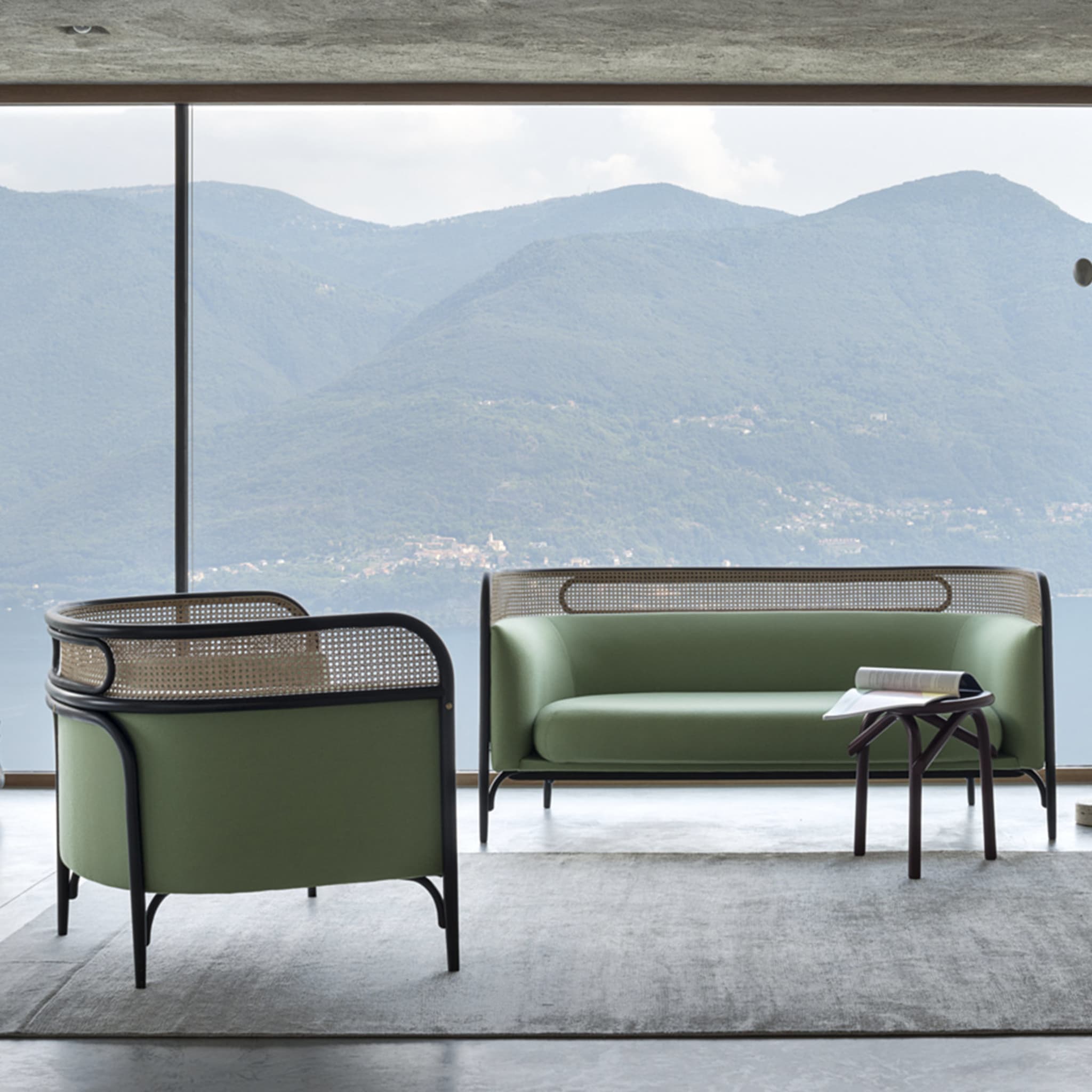 Targa Lounge Chair in Green by GamFratesi - Alternative view 2