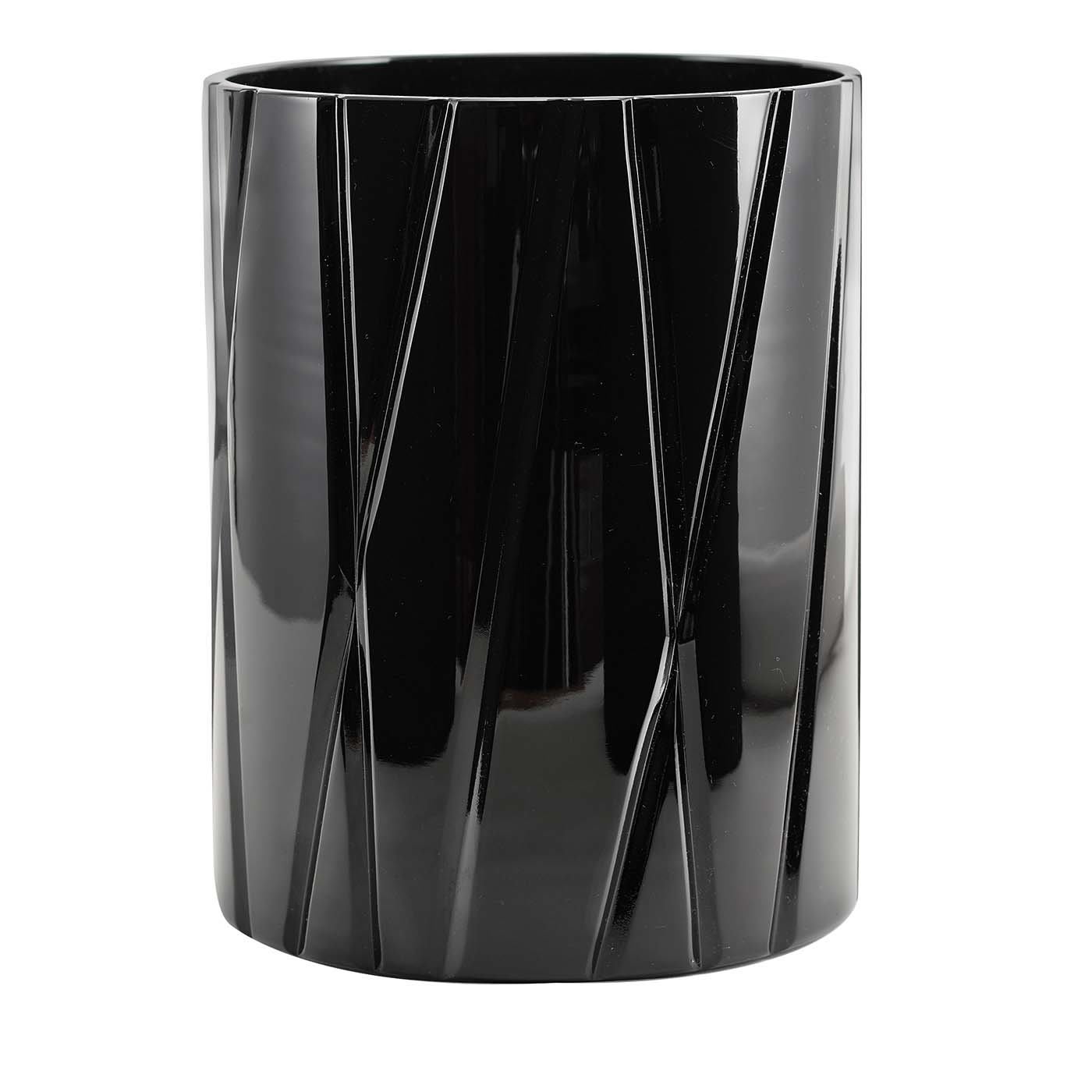 Tondo Doni Skyline Black Short Vase - Mario Cioni & C