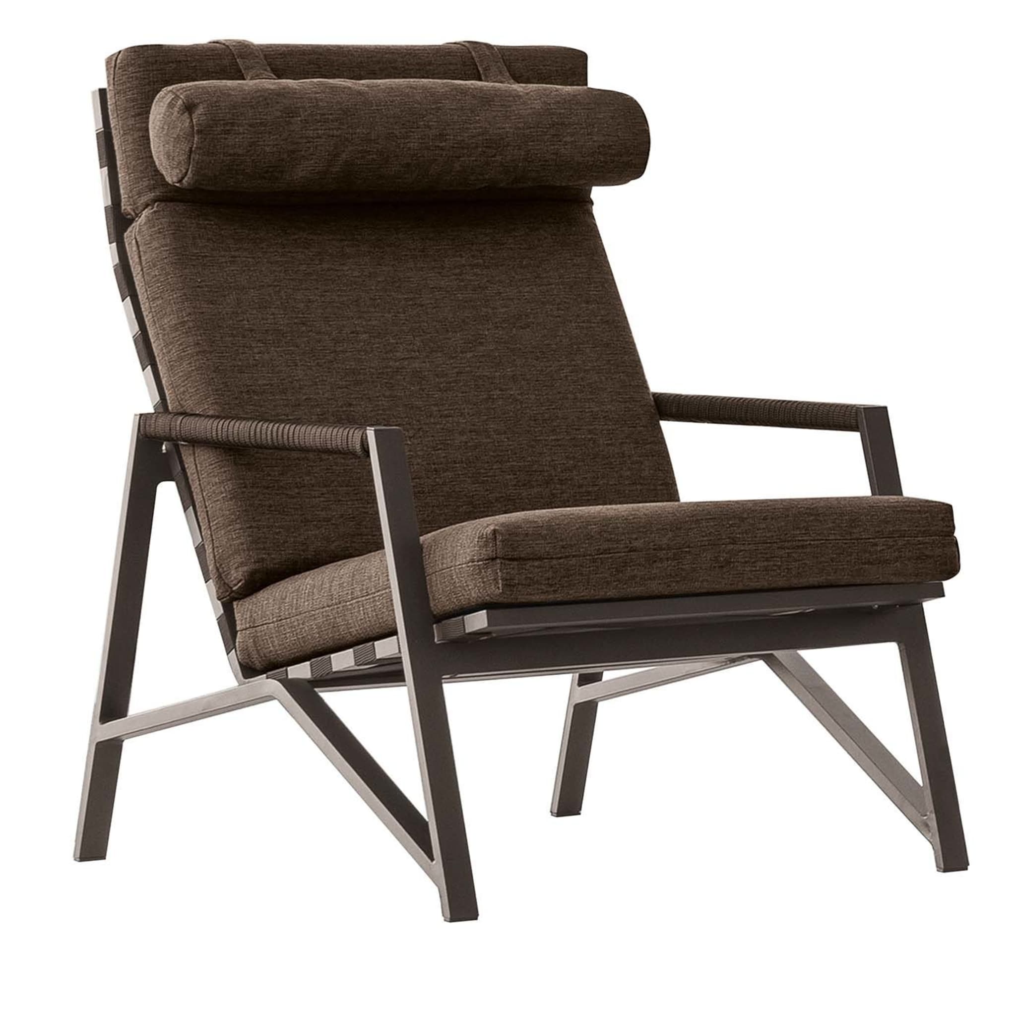 Cottage Gray Lounge Armchair - Main view