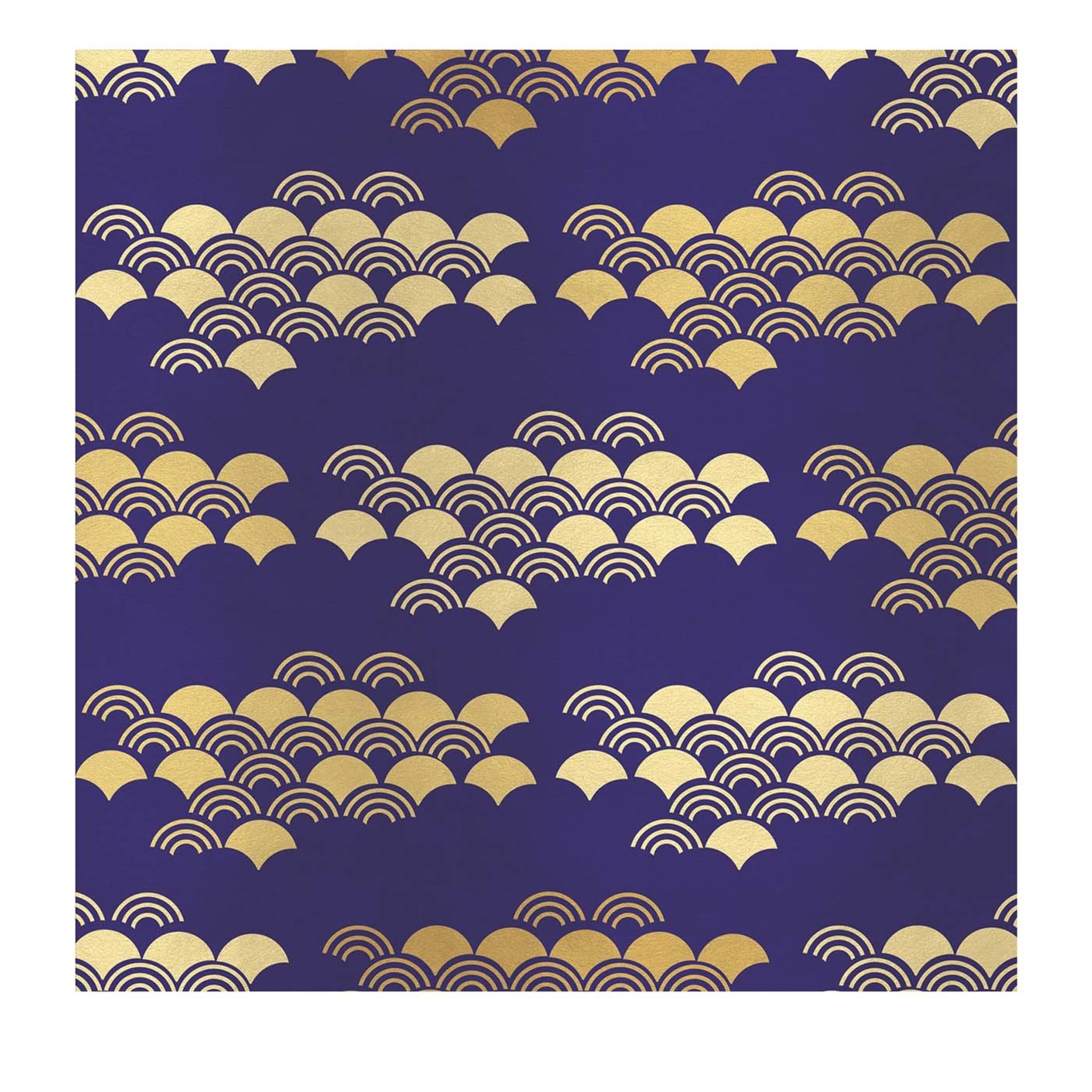Blaue Tafel mit japanischem Muster - Hauptansicht