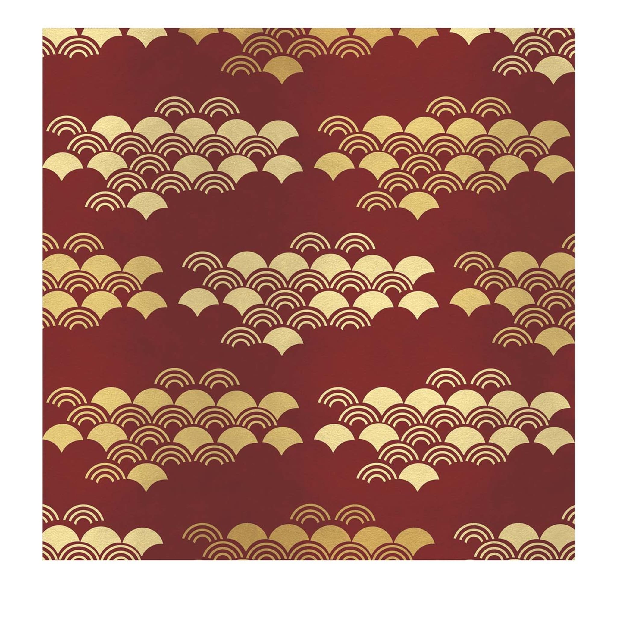 Japanese Pattern Red Panel - Main view