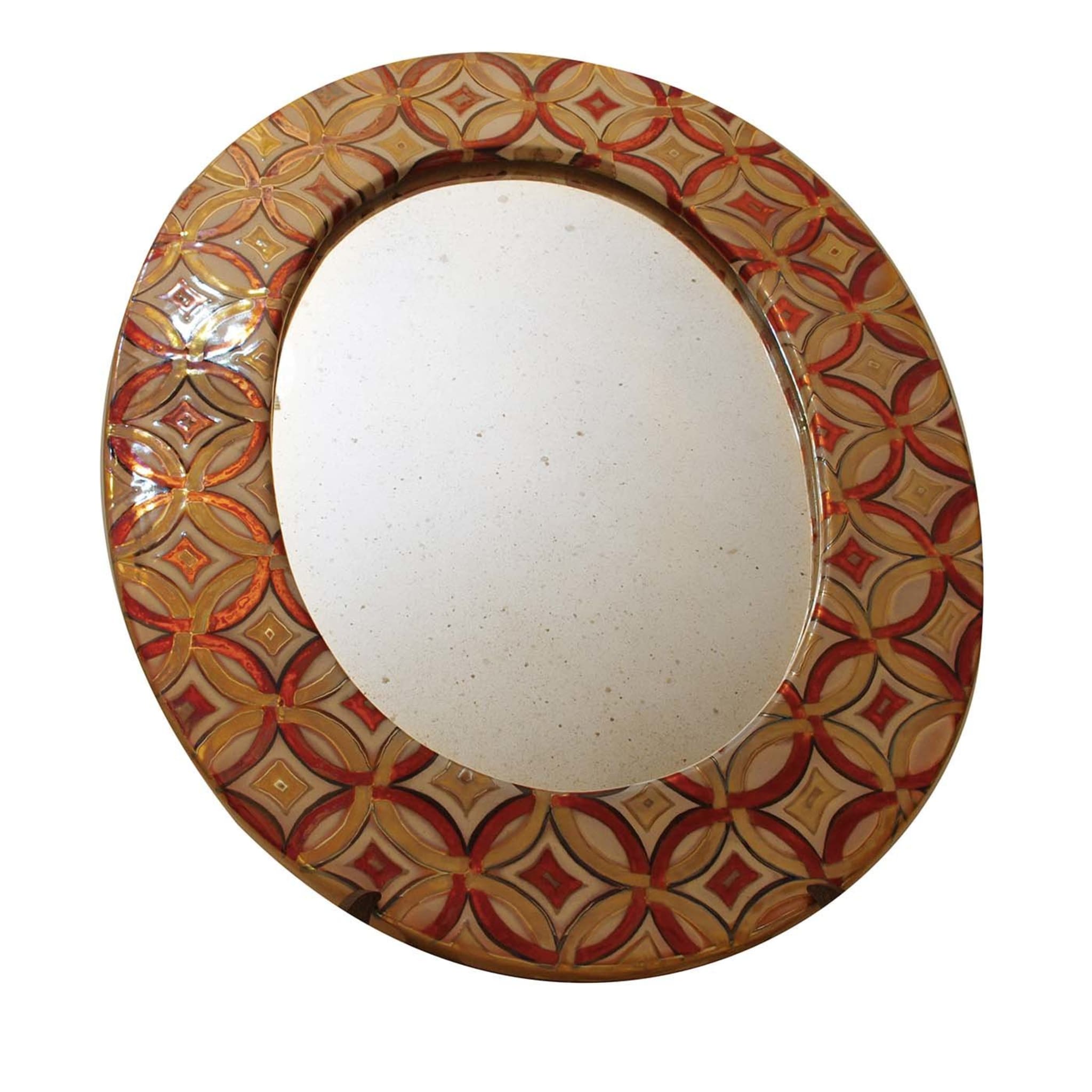 Specchio con cornice in ceramica - Vista principale