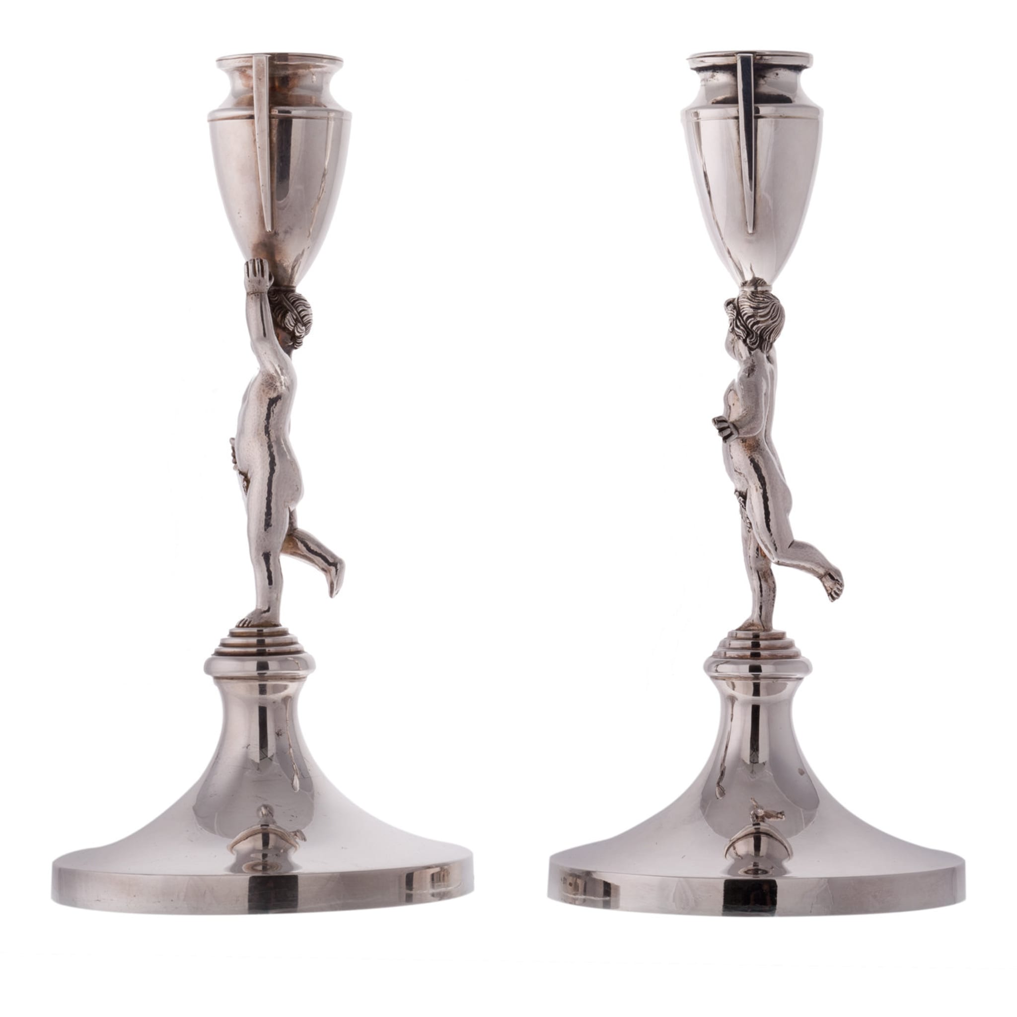 Pair of Pitti Sterling Silver Candlesticks - Alternative view 3