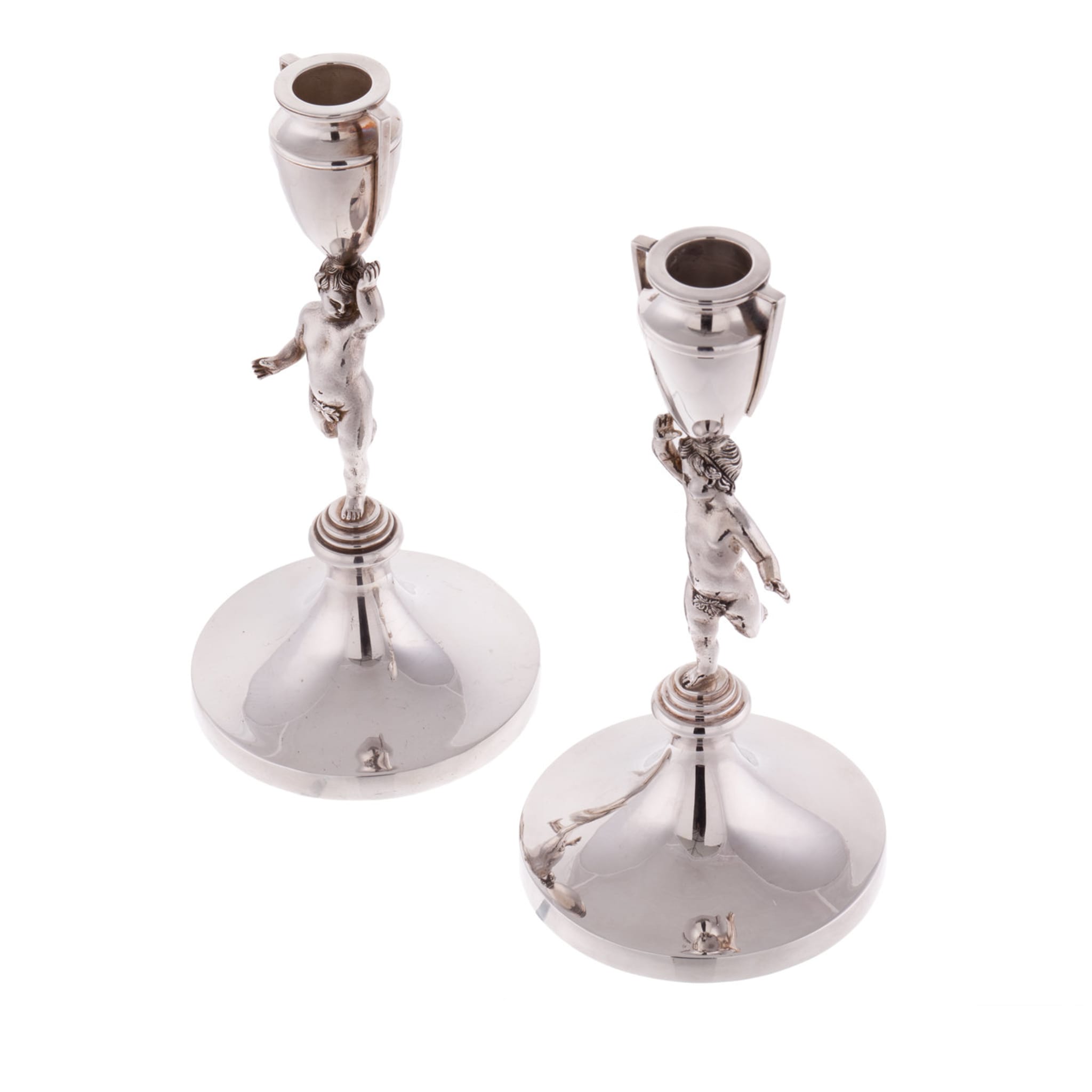 Pair of Pitti Sterling Silver Candlesticks - Alternative view 4