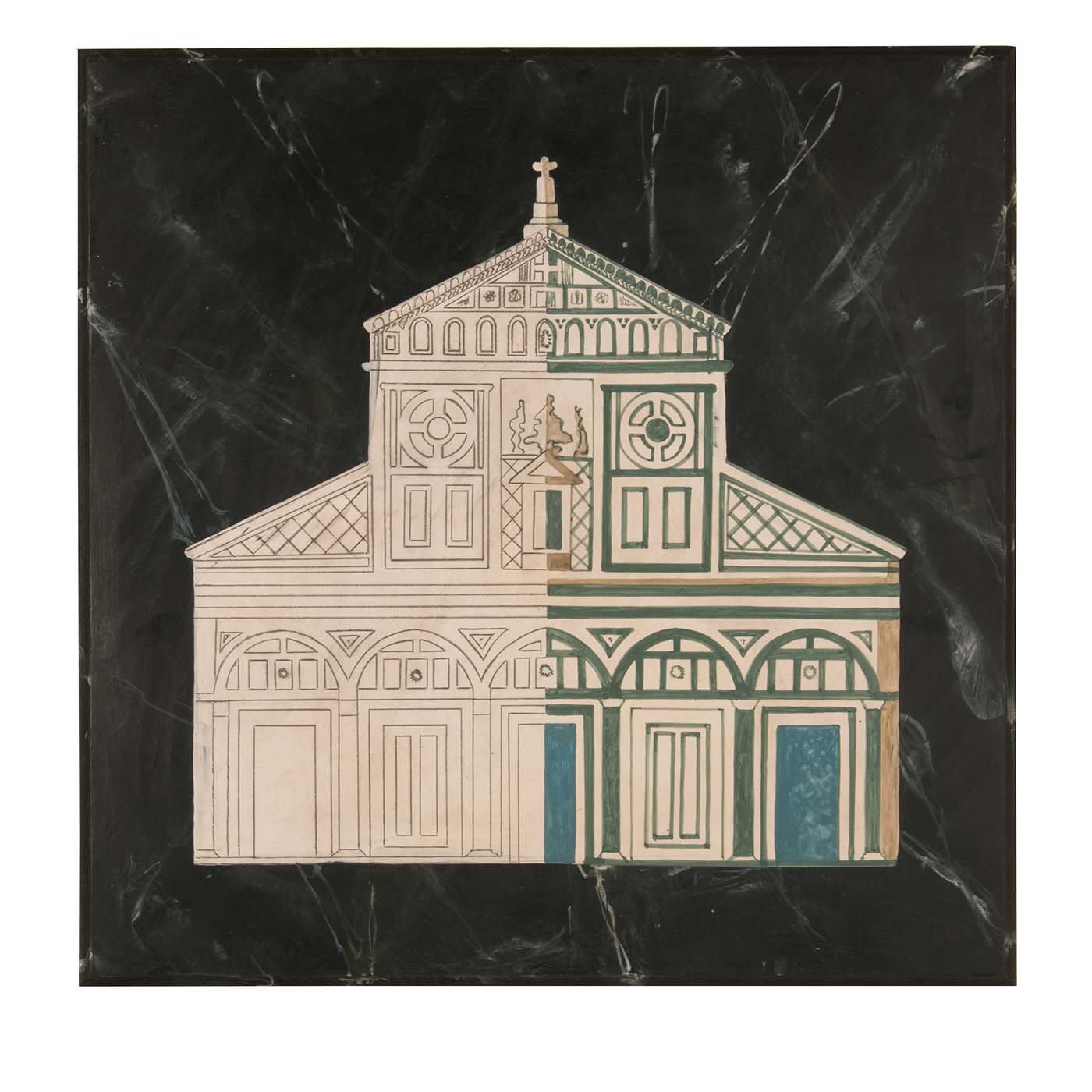 Black Square Panel of Basilica San Miniato - Stefano Gerini