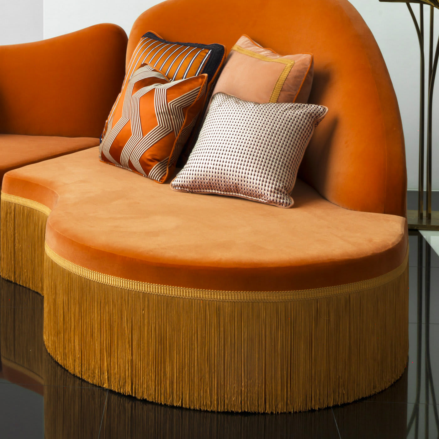 Wave Orange 3-Piece Sectional Sofa #2 - Chiara Provasi