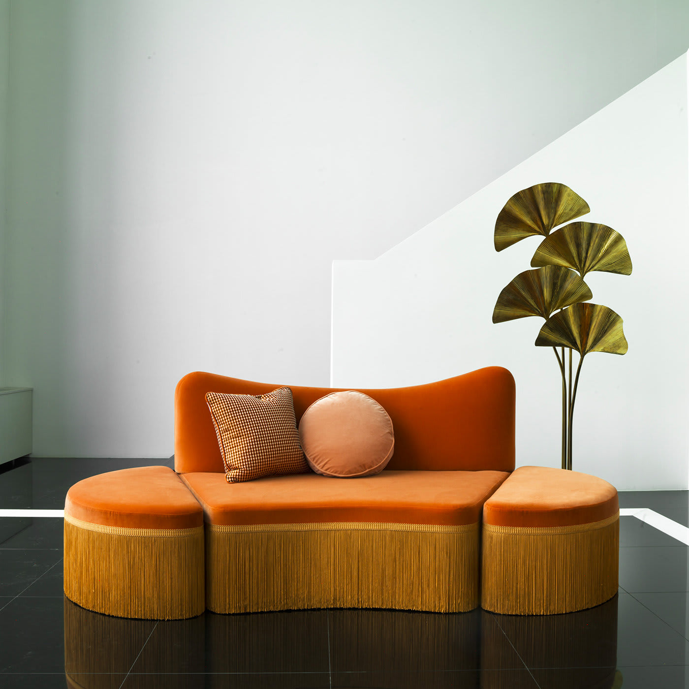 Wave Orange 3-Piece Sectional Sofa #3 - Chiara Provasi