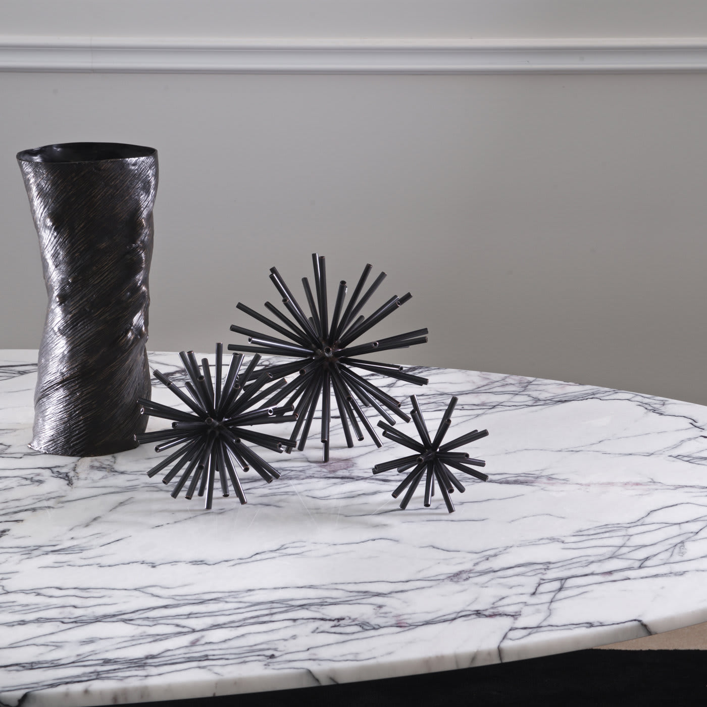 Filippo Dining Table with Marble top - DOM Edizioni