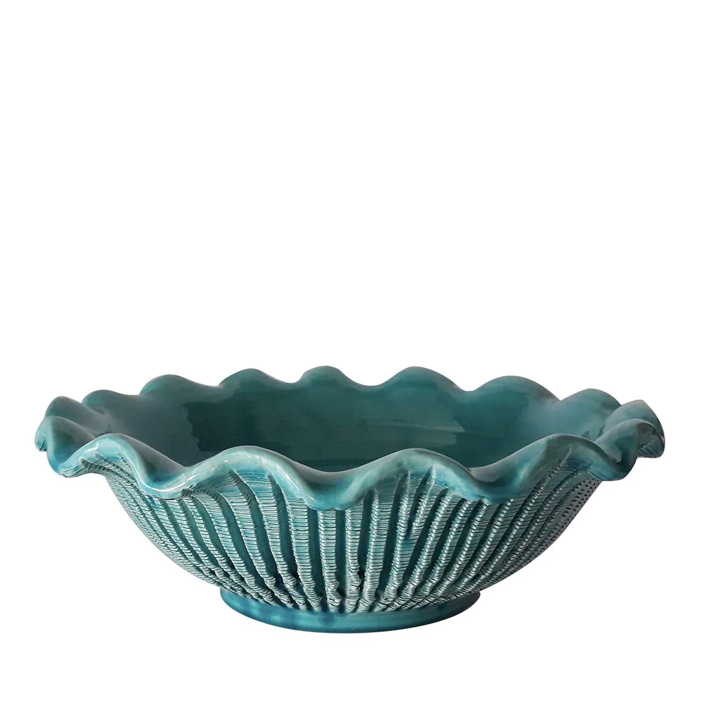 Turquoise Signa Centerpiece - Ceramiche Ima