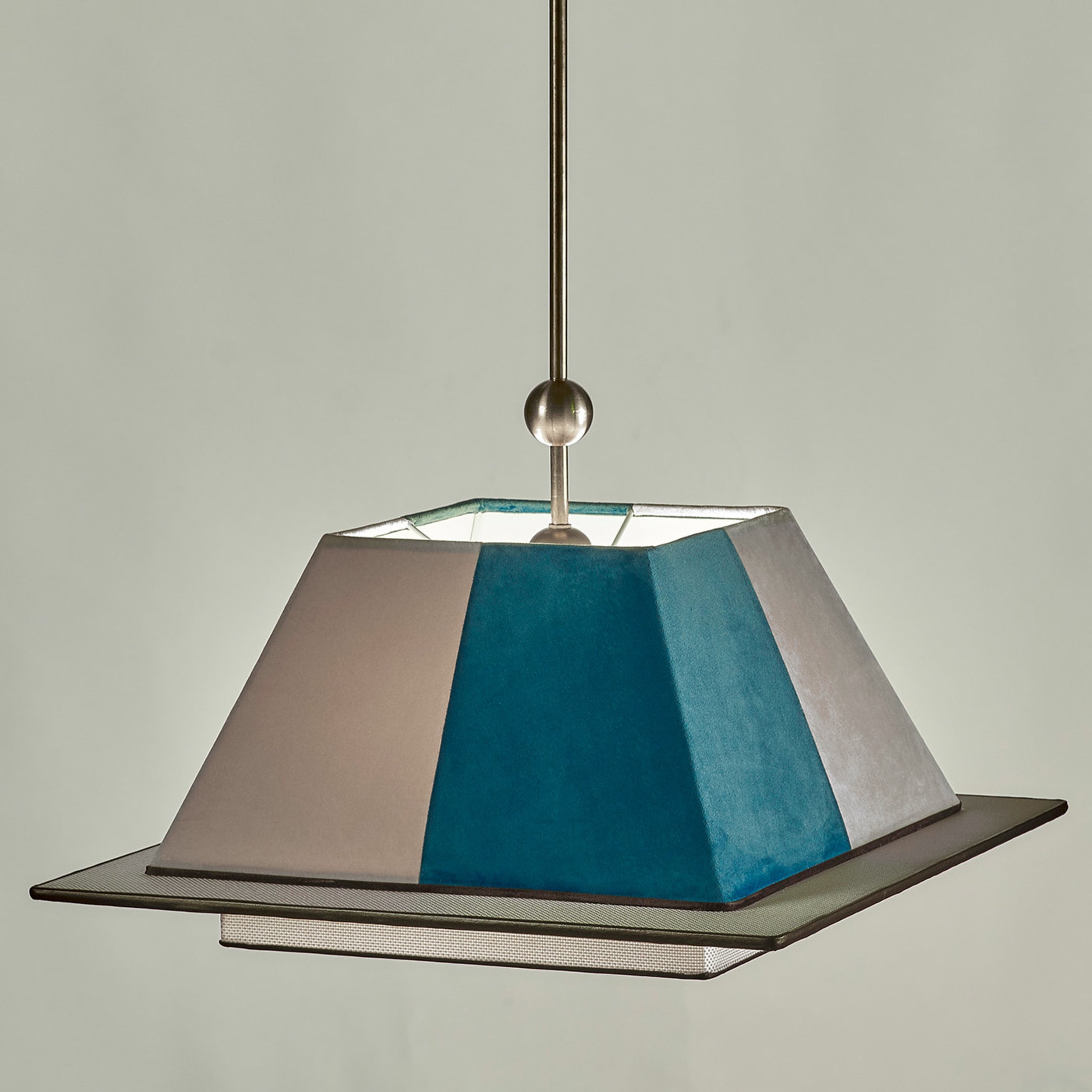 Il Tocco Ice Blue and Sand Pendant Light - Alternative view 1