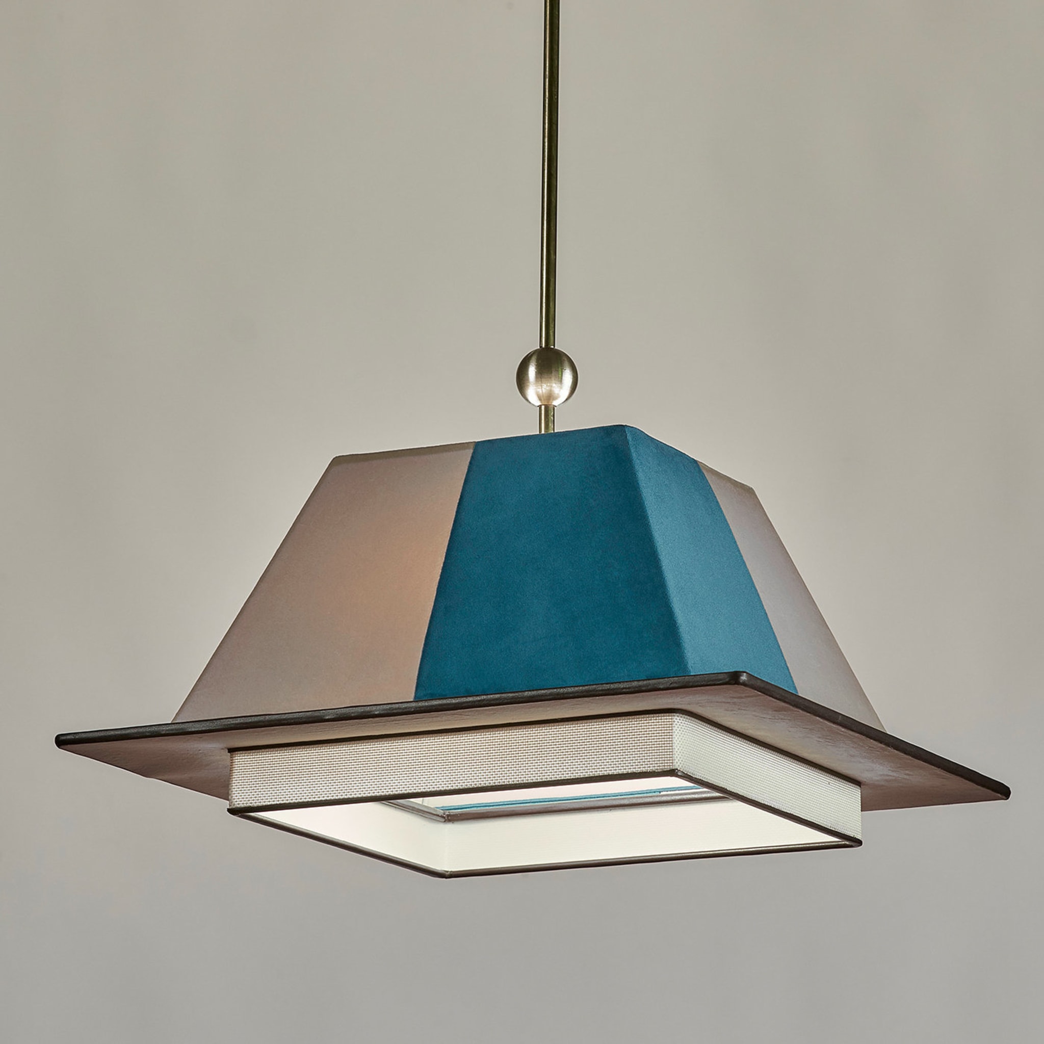 Il Tocco Ice Blue and Sand Pendant Light - Alternative view 2