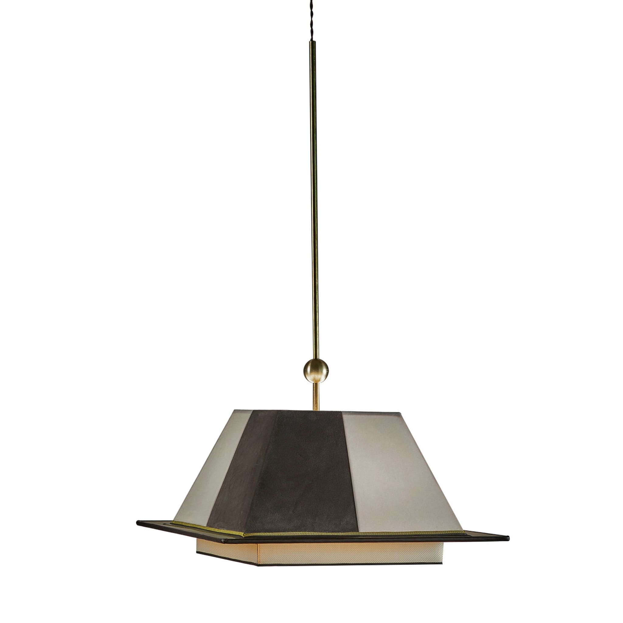 Il Tocco Slate Gray and Ivory Pendant Light - Main view
