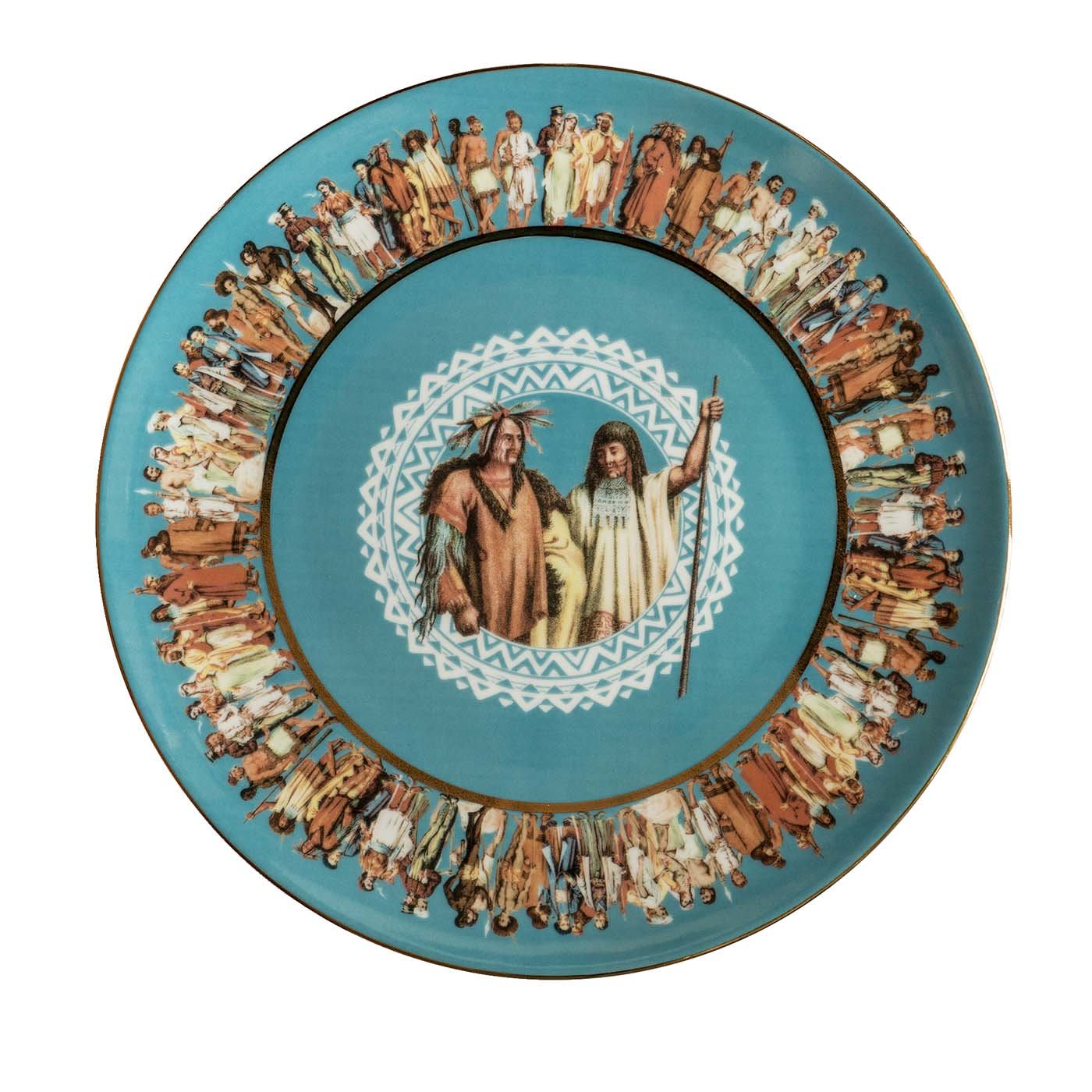 Human Being Dinner Plate N. 2 - Grand Tour by Vito Nesta