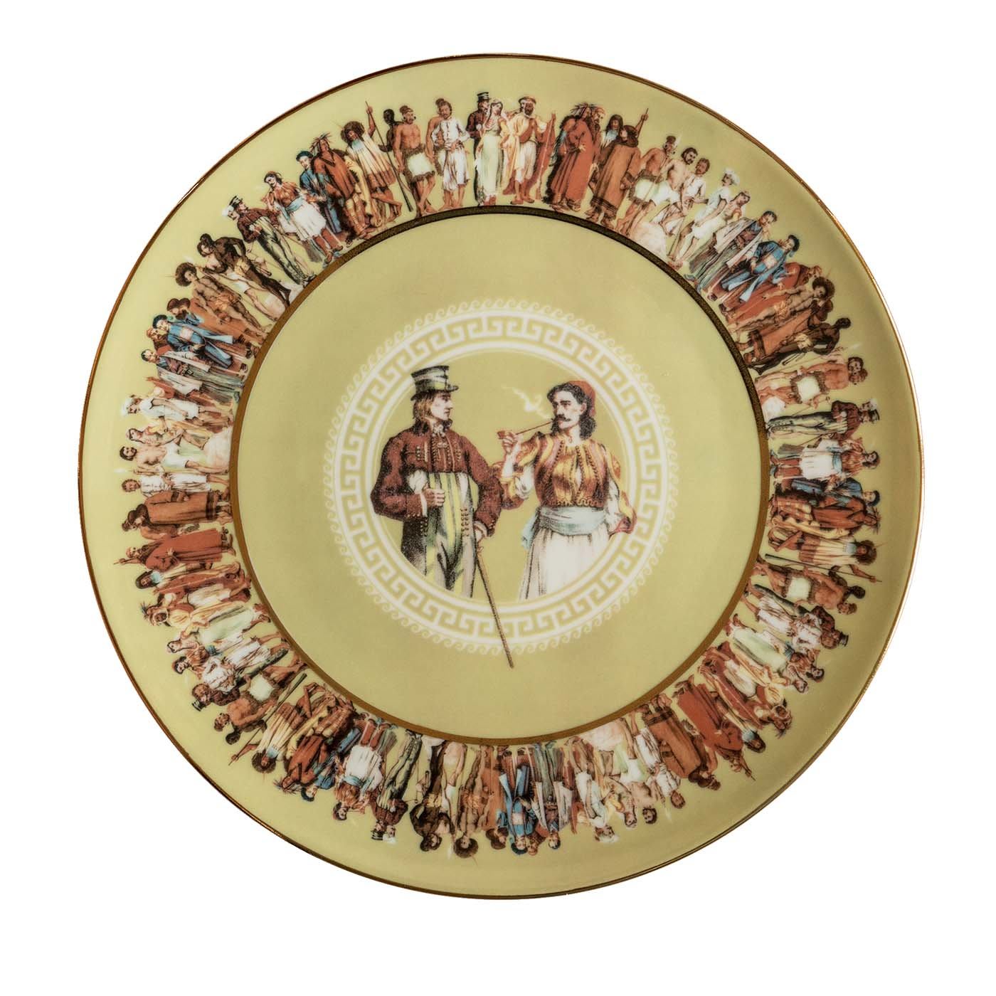 Human Being Dinner Plate N. 6 - Grand Tour by Vito Nesta
