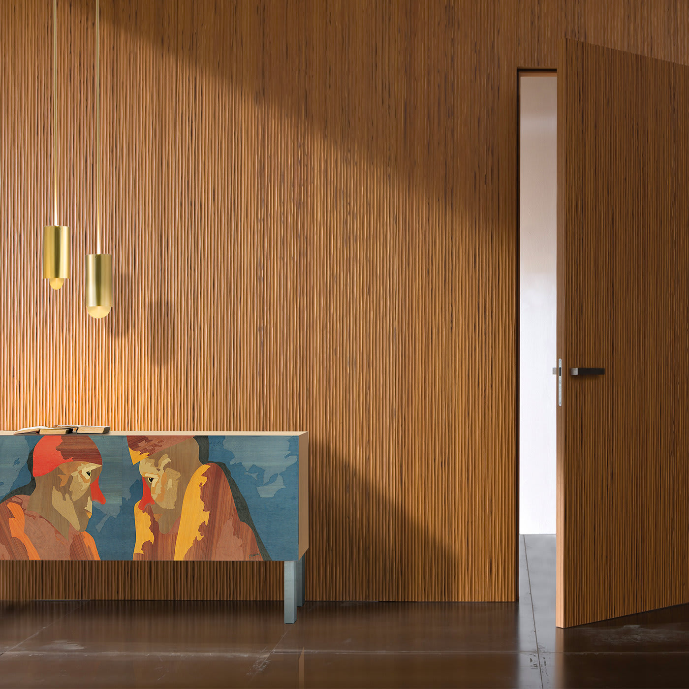 Intarsia Sideboard by Emilio Tadini - Laura Meroni