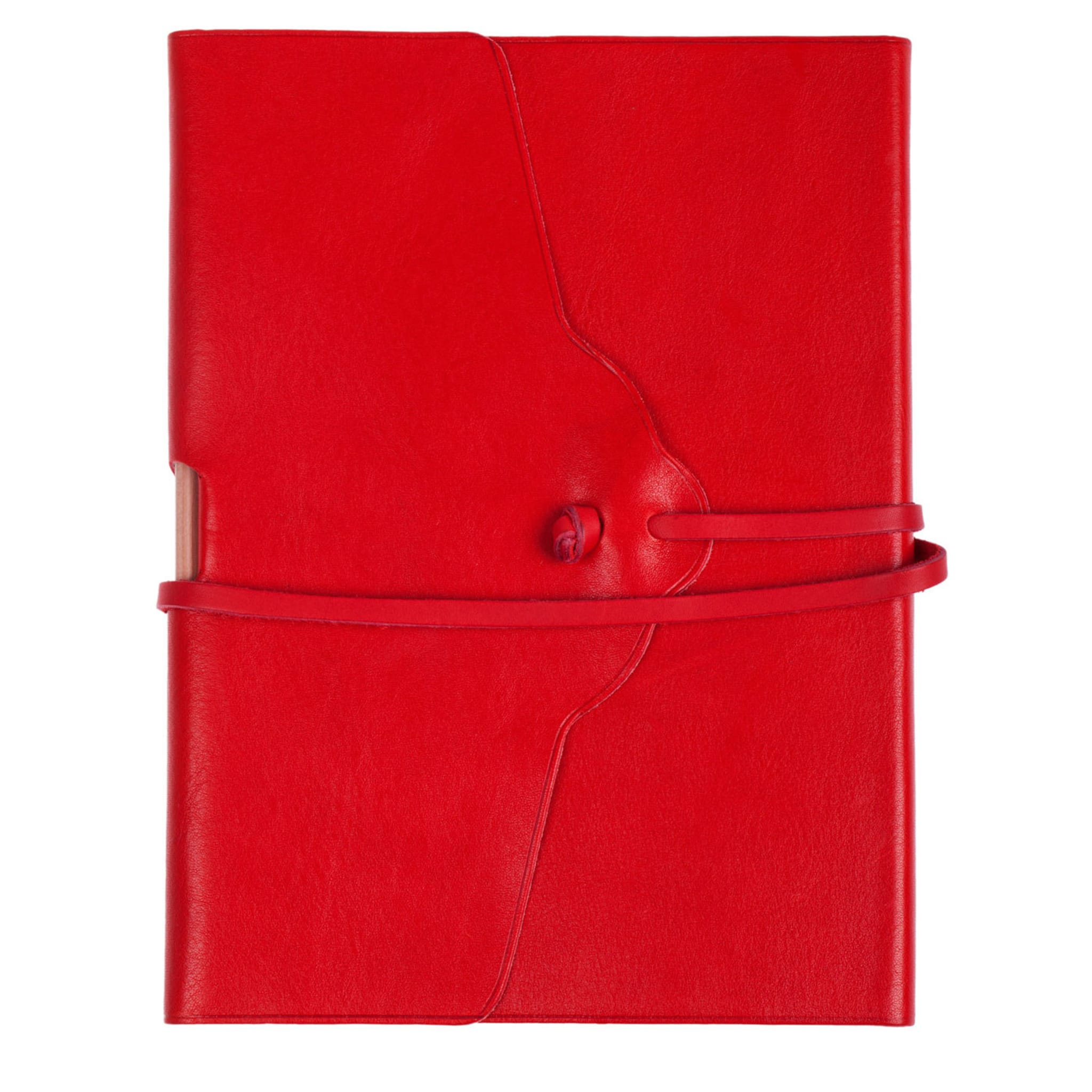 Lace Red Leather Notebook - Alternative view 2