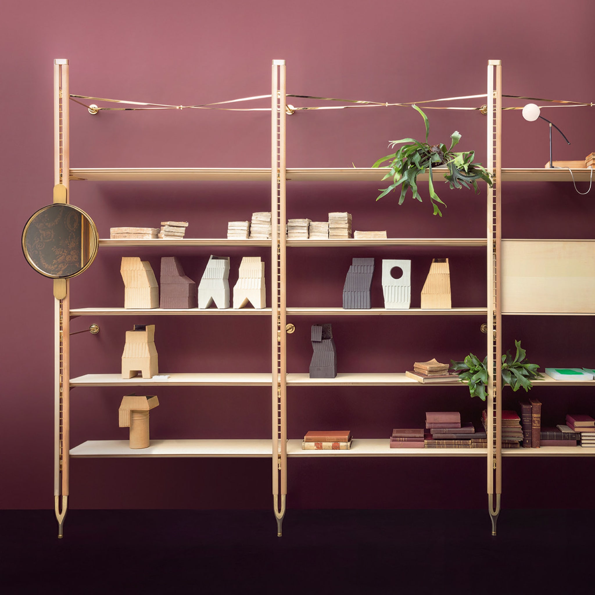 Basilea Maple and Beechwood Bookcase by Paolo Cappello - Alternative view 1