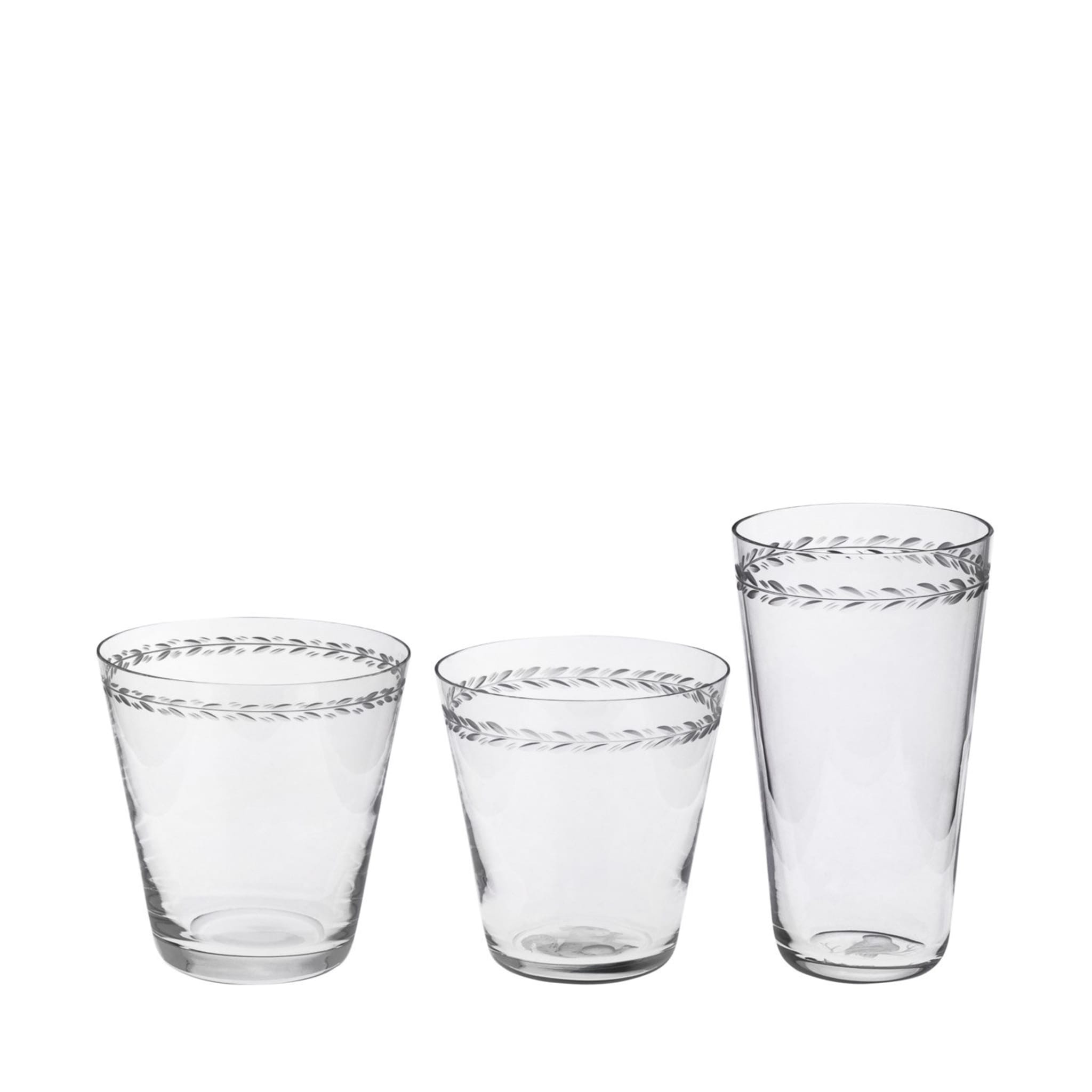Set of 3 Cibrario Crystal Glasses - Main view