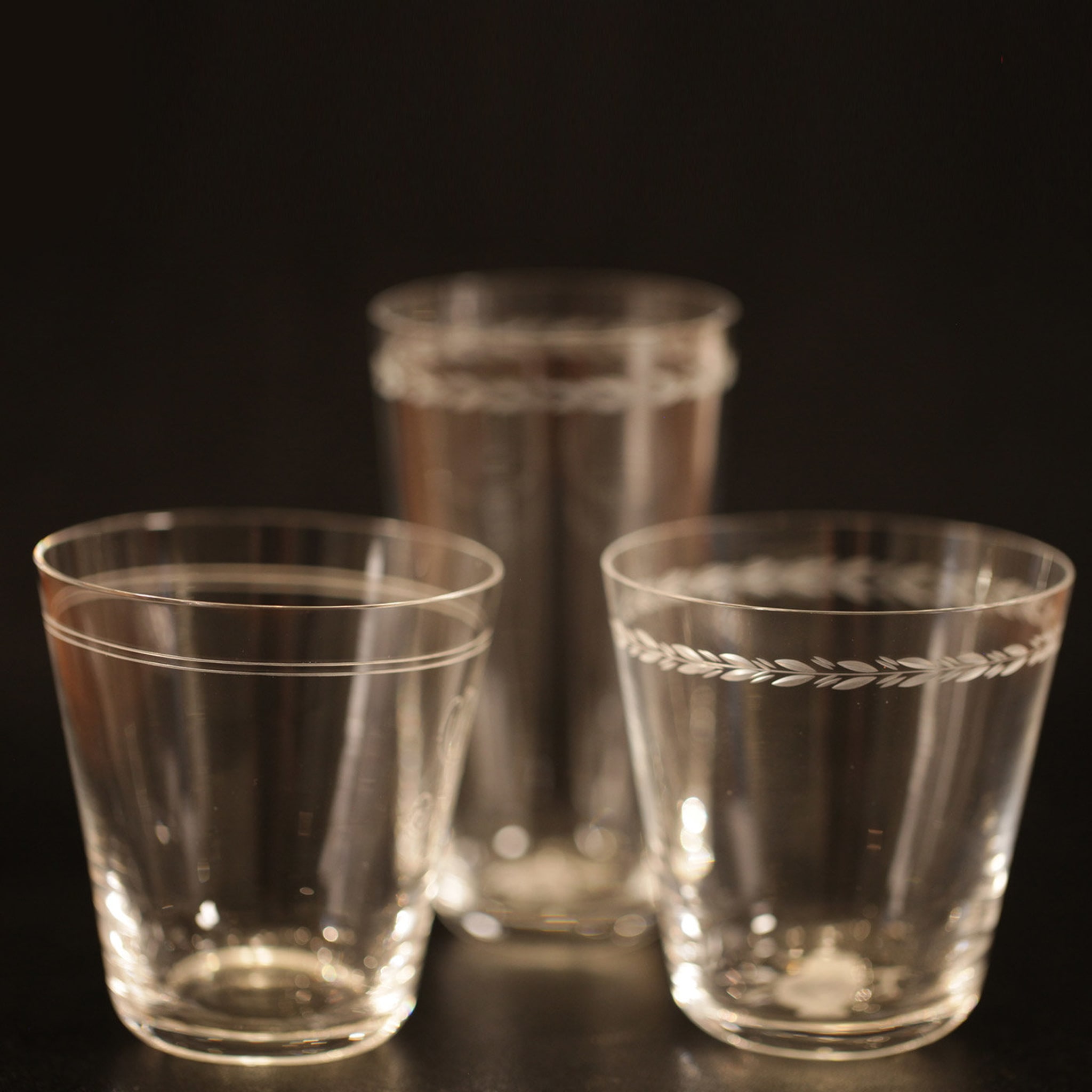 Set of 3 Cibrario Crystal Glasses - Alternative view 4