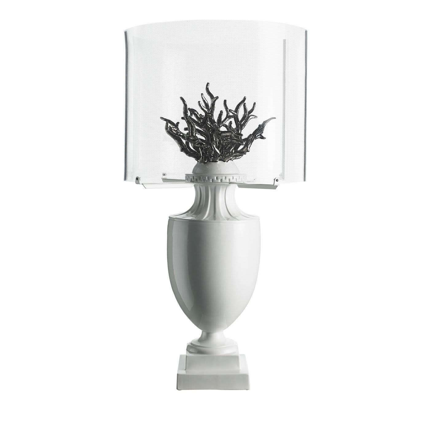 Coralli White and Silver Table Lamp - Les First
