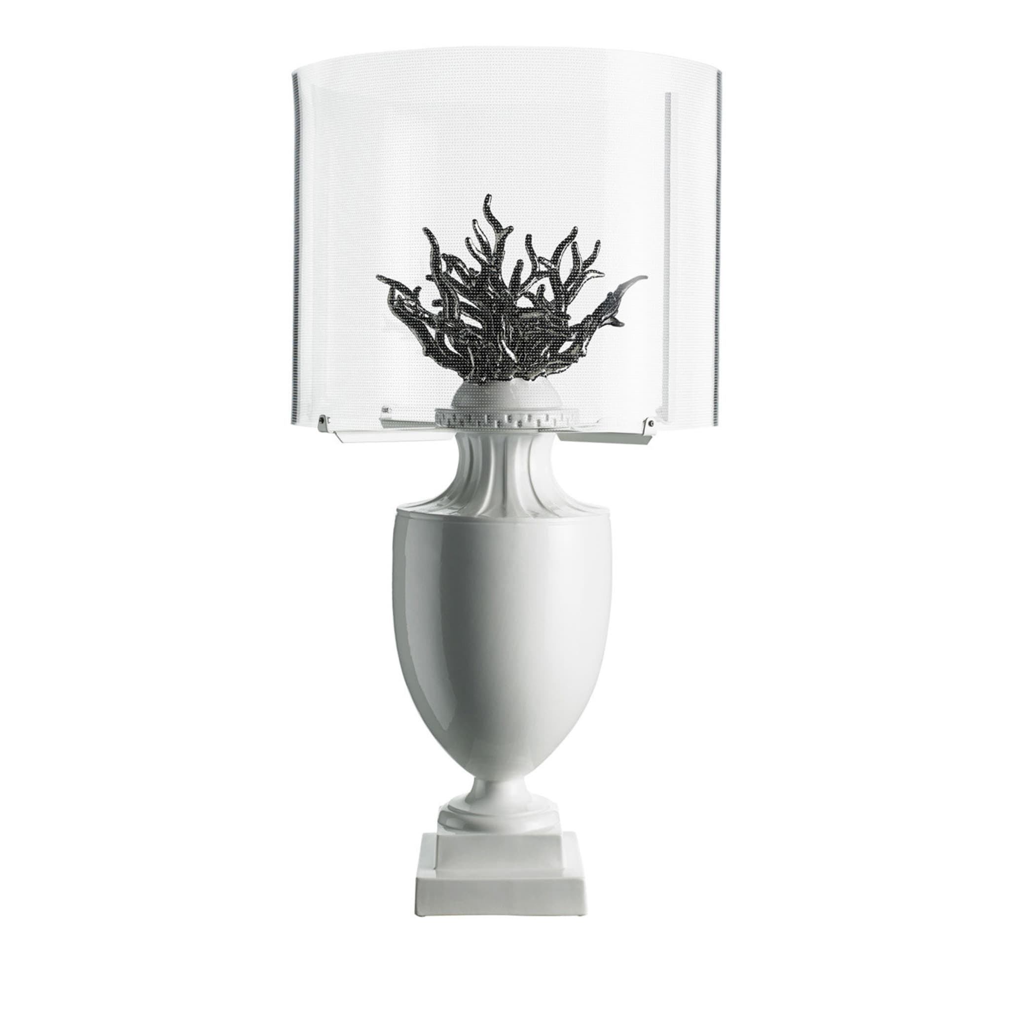 Coralli White and Silver Table Lamp - Main view