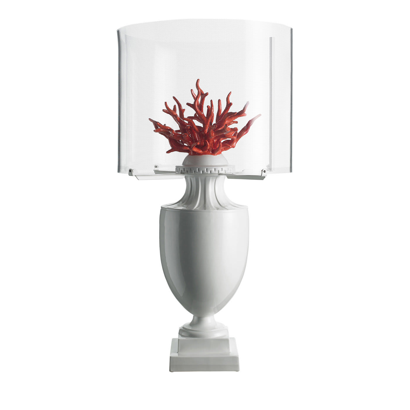 Coralli White and Red Table Lamp - Les First