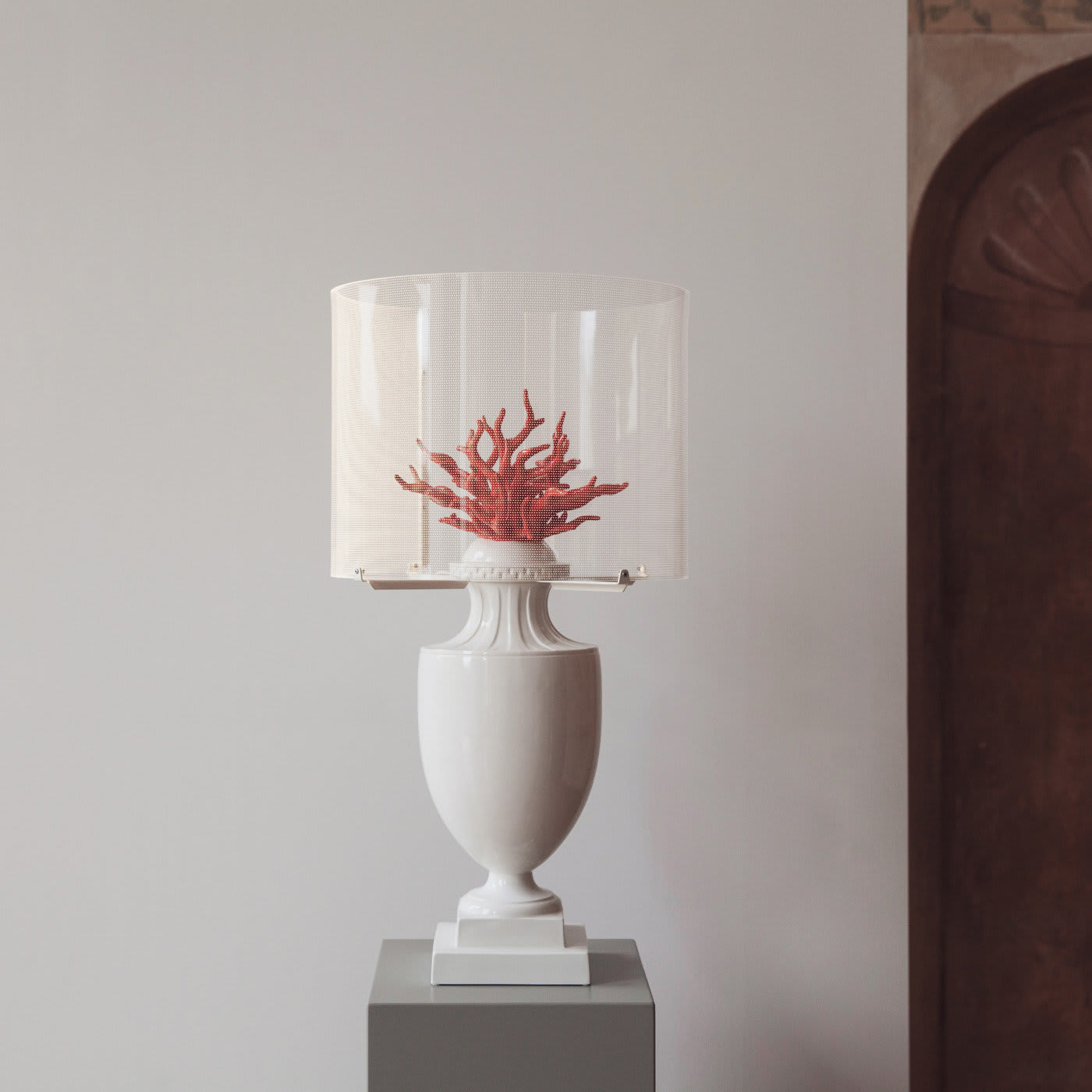 Coralli White and Red Table Lamp - Les First