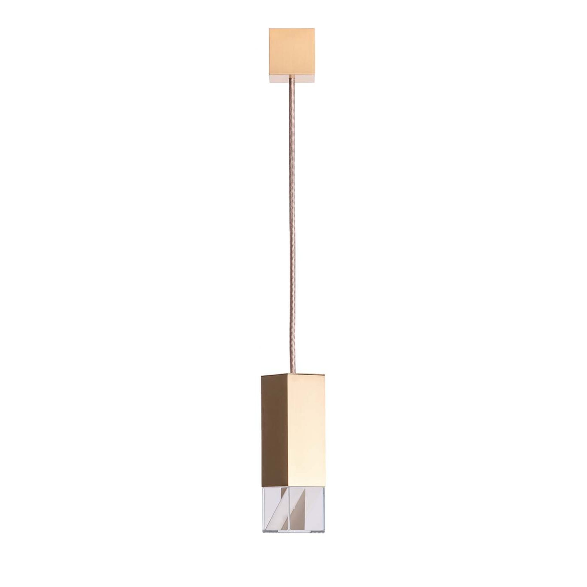 Lampada/una lampada a sospensione in ottone - Vista principale