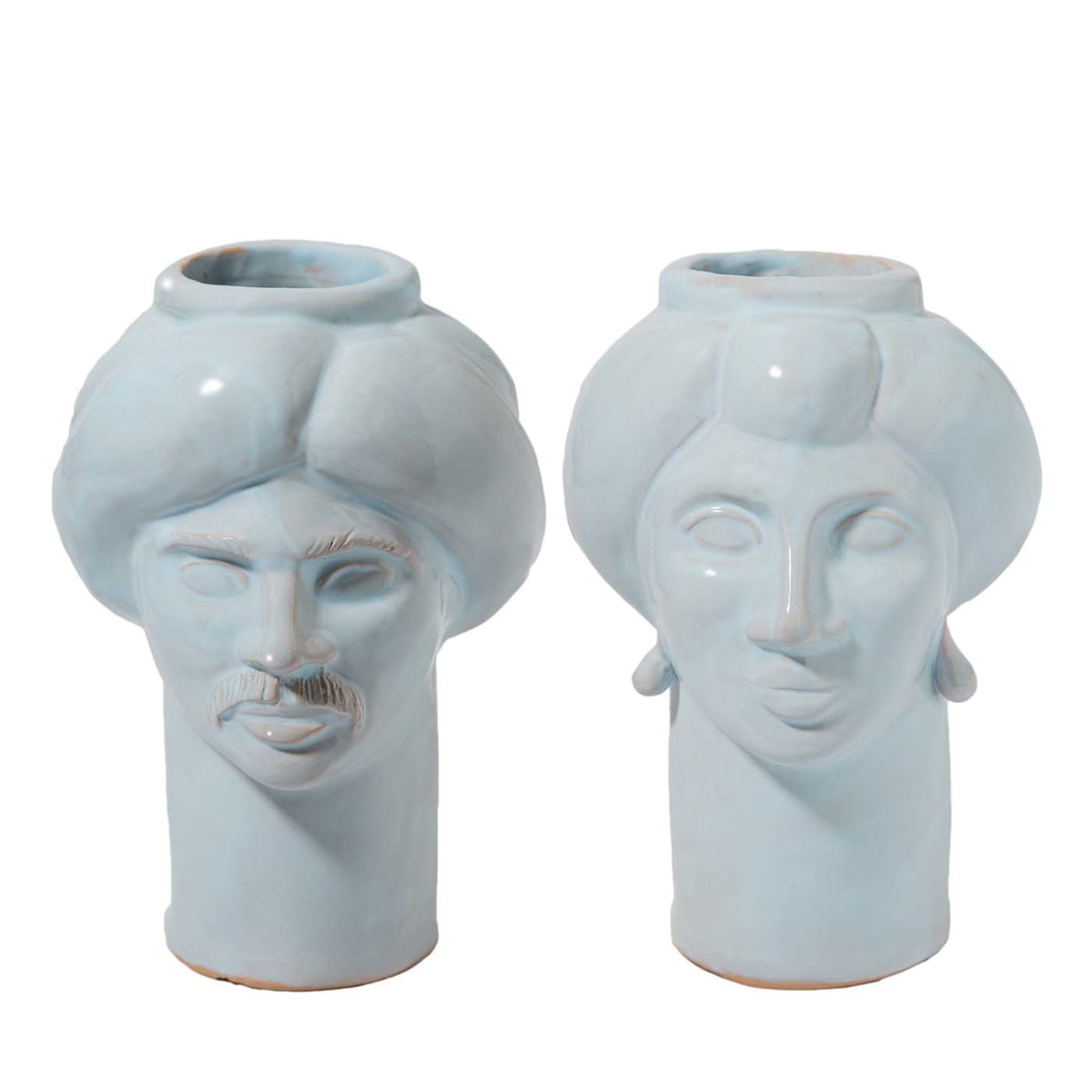 Solimano & Roxelana White Vases - Main view