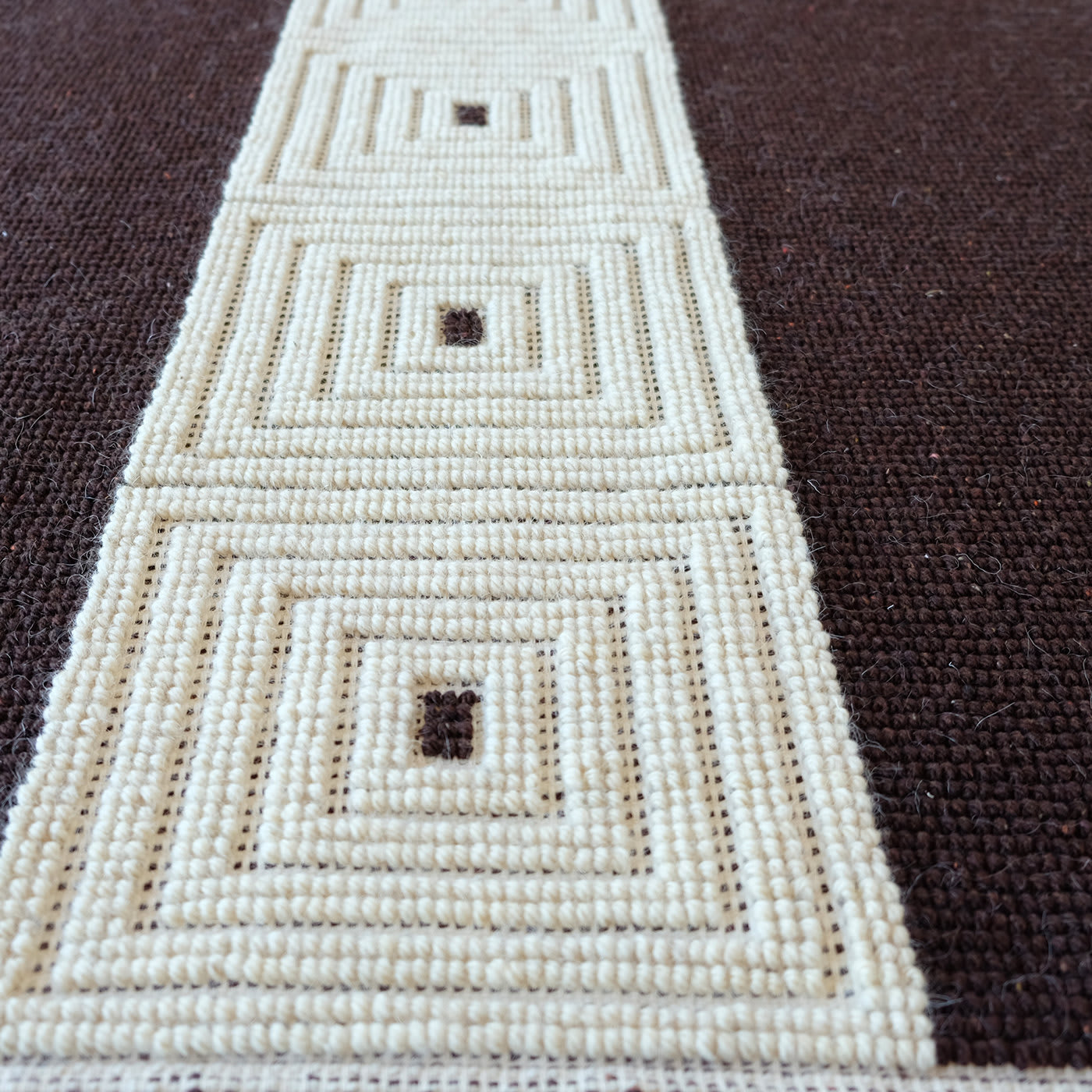 Quadrati Wool Sardinian Rug - Artigiantessile